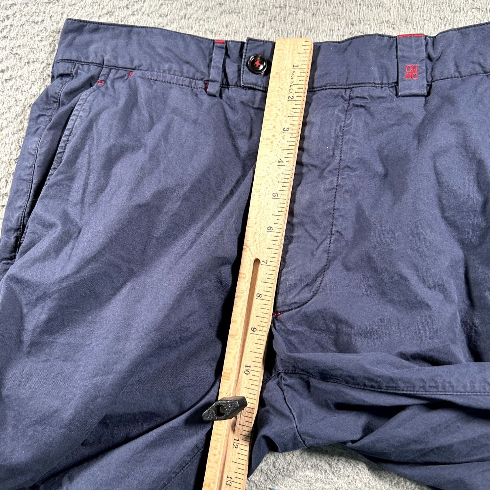 Carolina Herrera Carolina Herrera Pants 32x26 Navy Chino Straight Leg Mid Rise Cotton Blend Men Pants Size US 34 / EU 50 - 6 Thumbnail