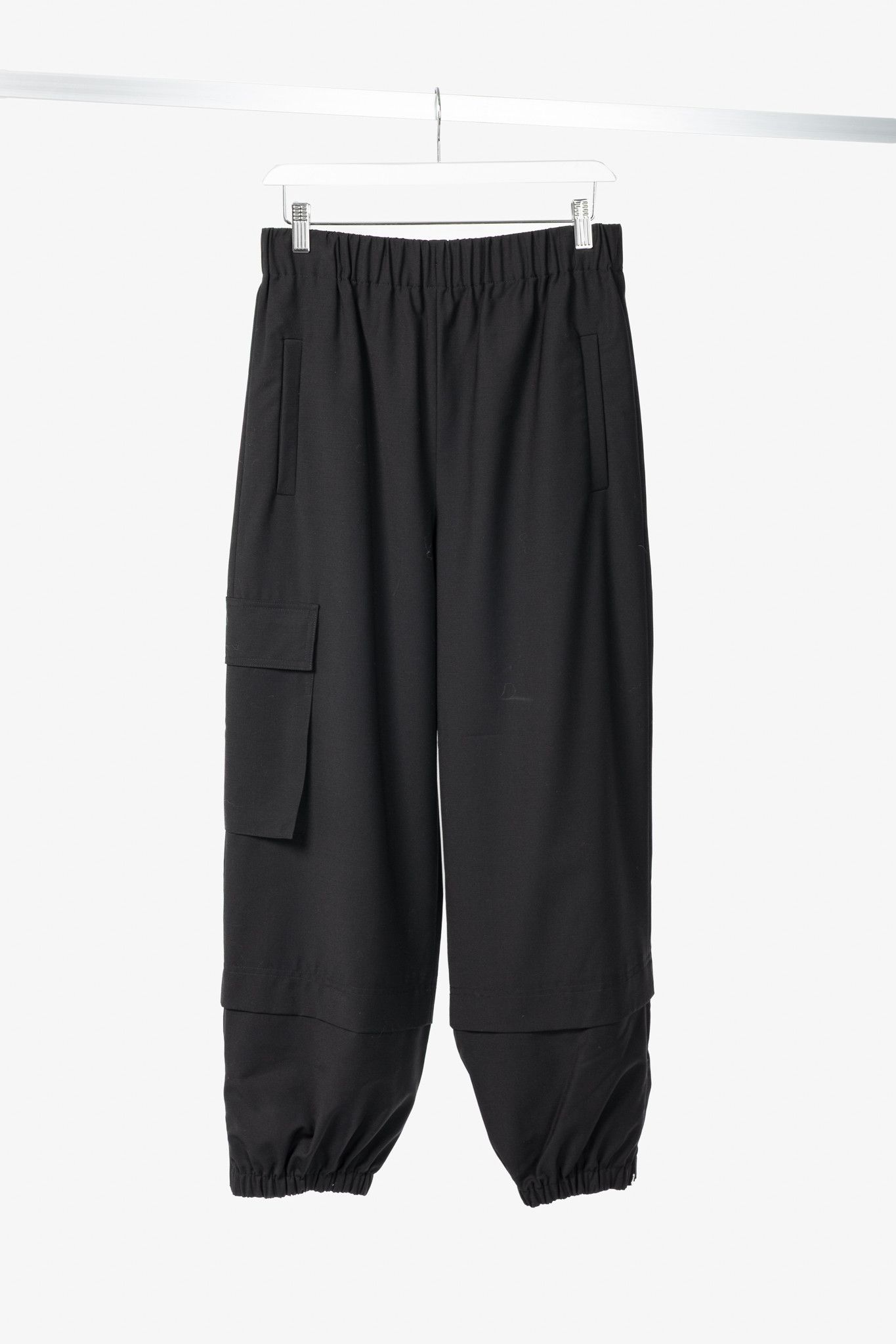 Tibi Tibi Wilt Black Tropical Wool Pull-On Jogger Size 28" / US 6 / IT 42 - 1 Thumbnail