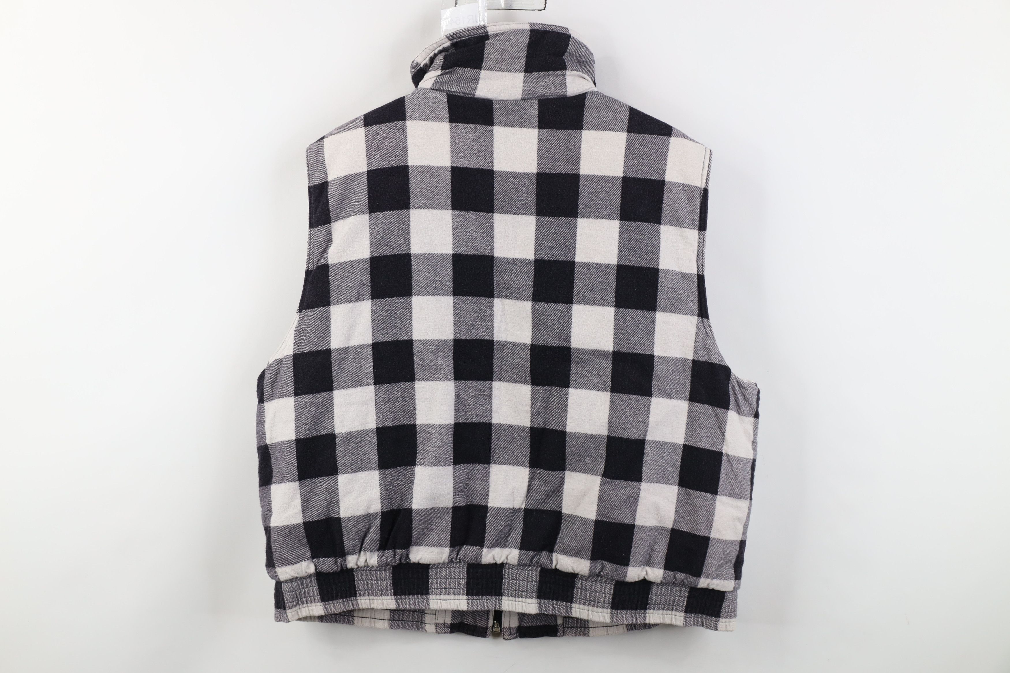 Vintage Vintage 90s Streetwear Full Zip Puffer Vest Jacket Plaid Size US XL / EU 56 / 4 - 10 Thumbnail