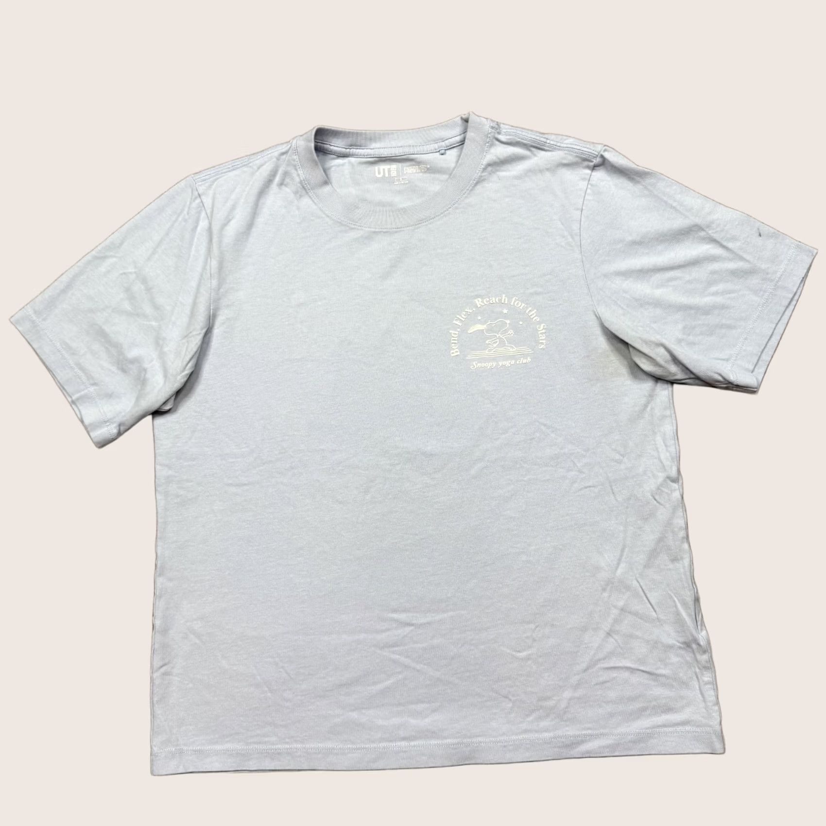 Uniqlo Uniqlo Peanuts x Snoopy Women's Shirt Blue Size S Short Sleeve Crew Neck Cropped Size S / US 4 / IT 40 - 1 Thumbnail