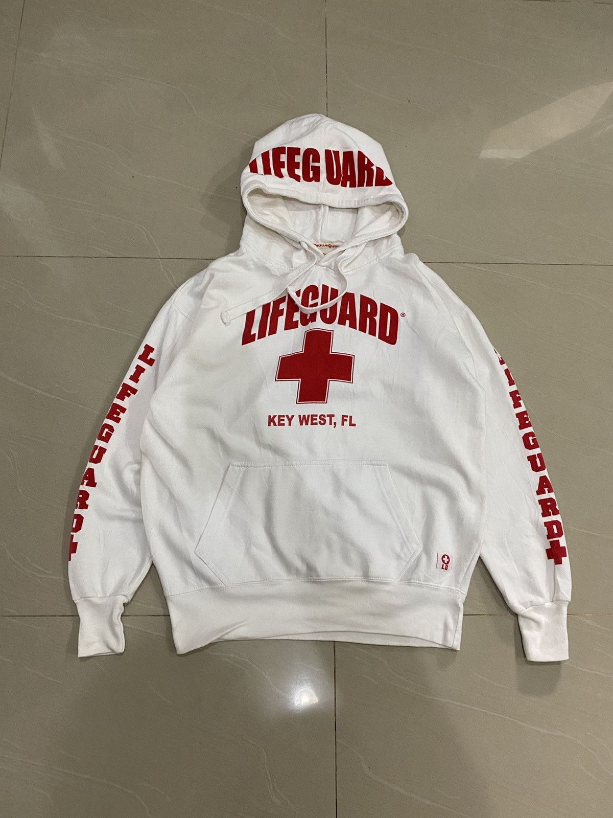 Vintage Lifeguard Key West Fl Hoodie Size US L / EU 52-54 / 3 - 1 Thumbnail