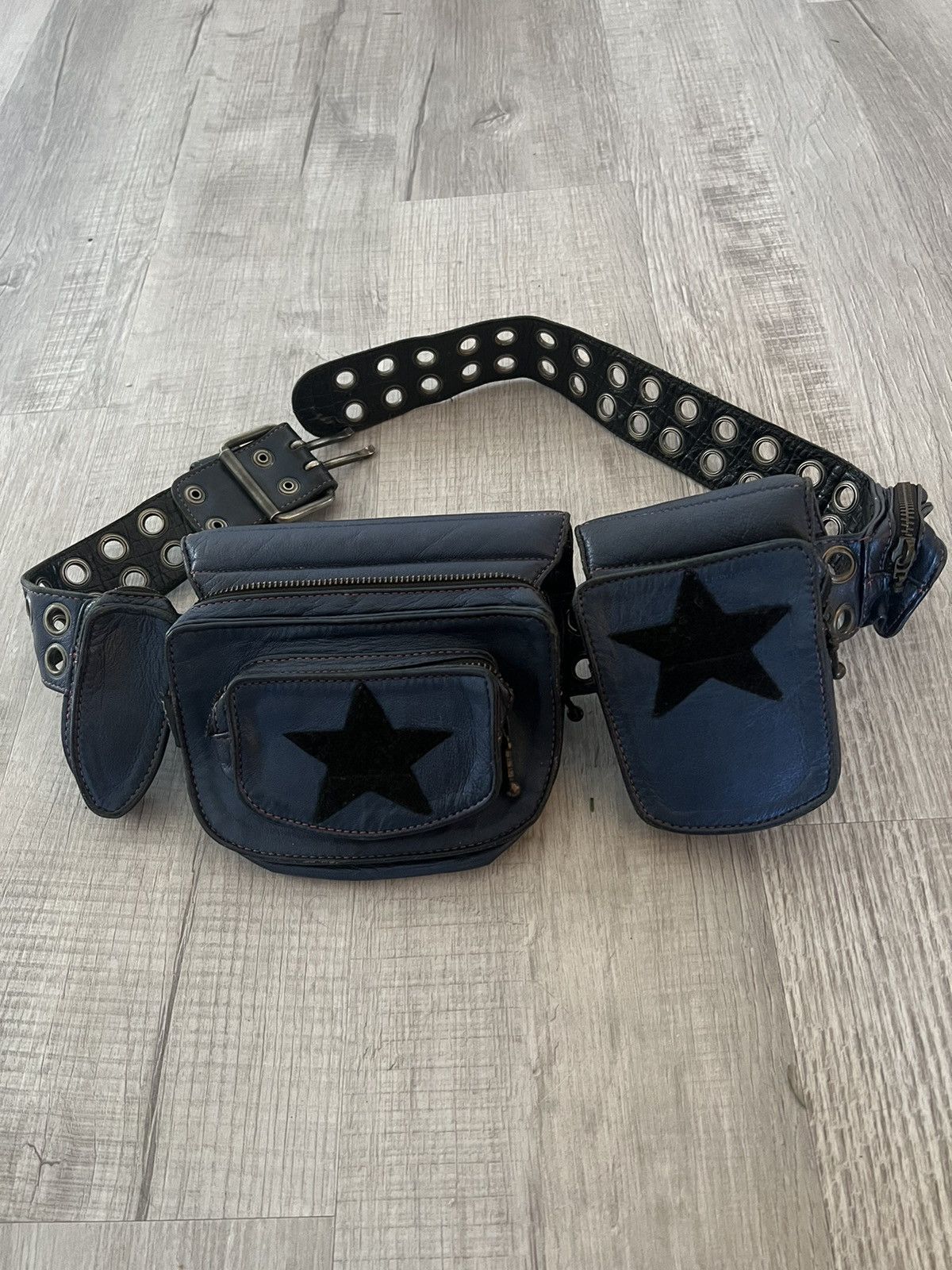 image of 14Th Addiction x Kmrii Star Belt in Blue, Men's