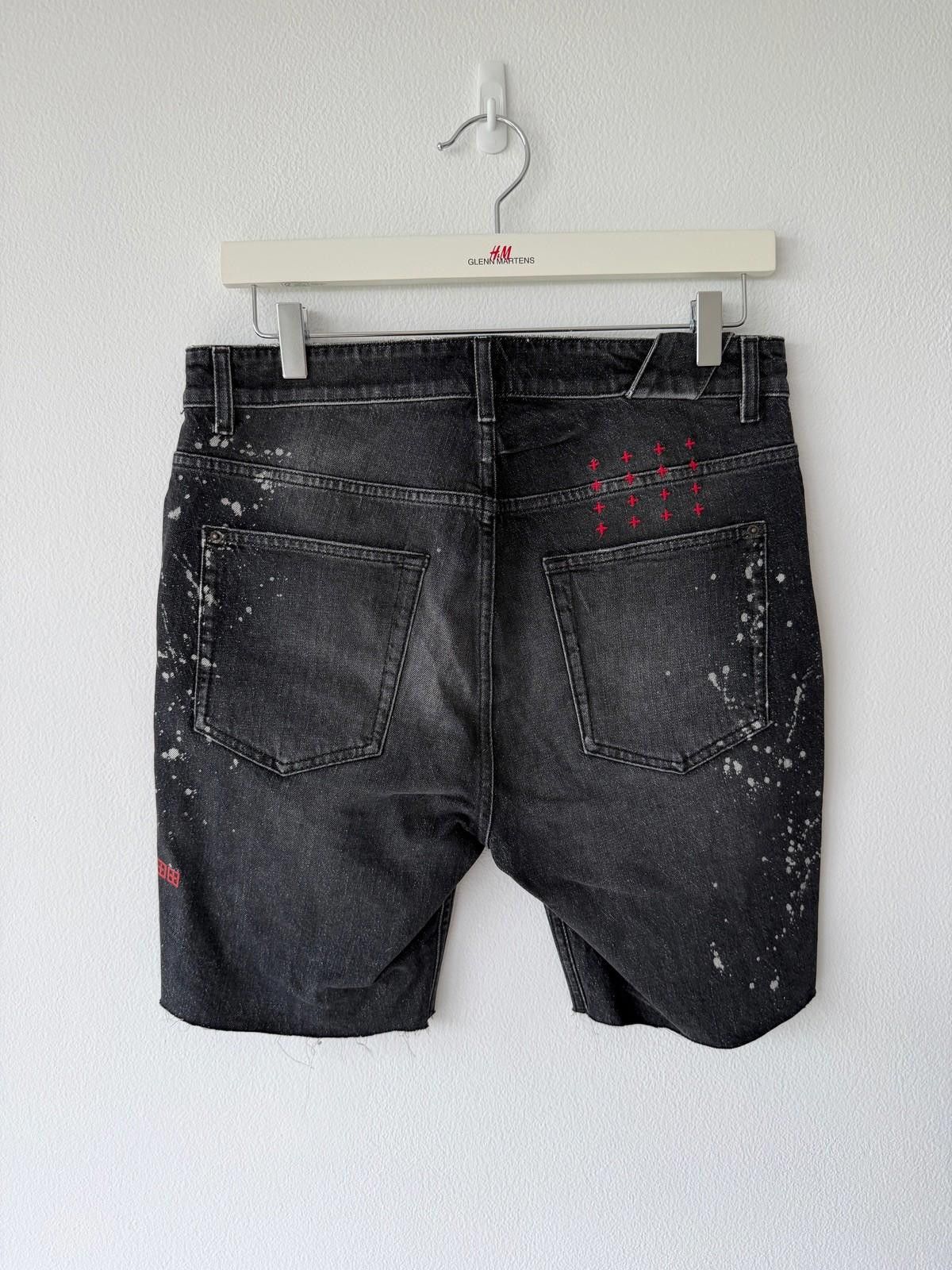 Ksubi new Ksubi mens denim shorts chopper grey black trashed 32 Size US 32 / EU 48 - 5 Thumbnail