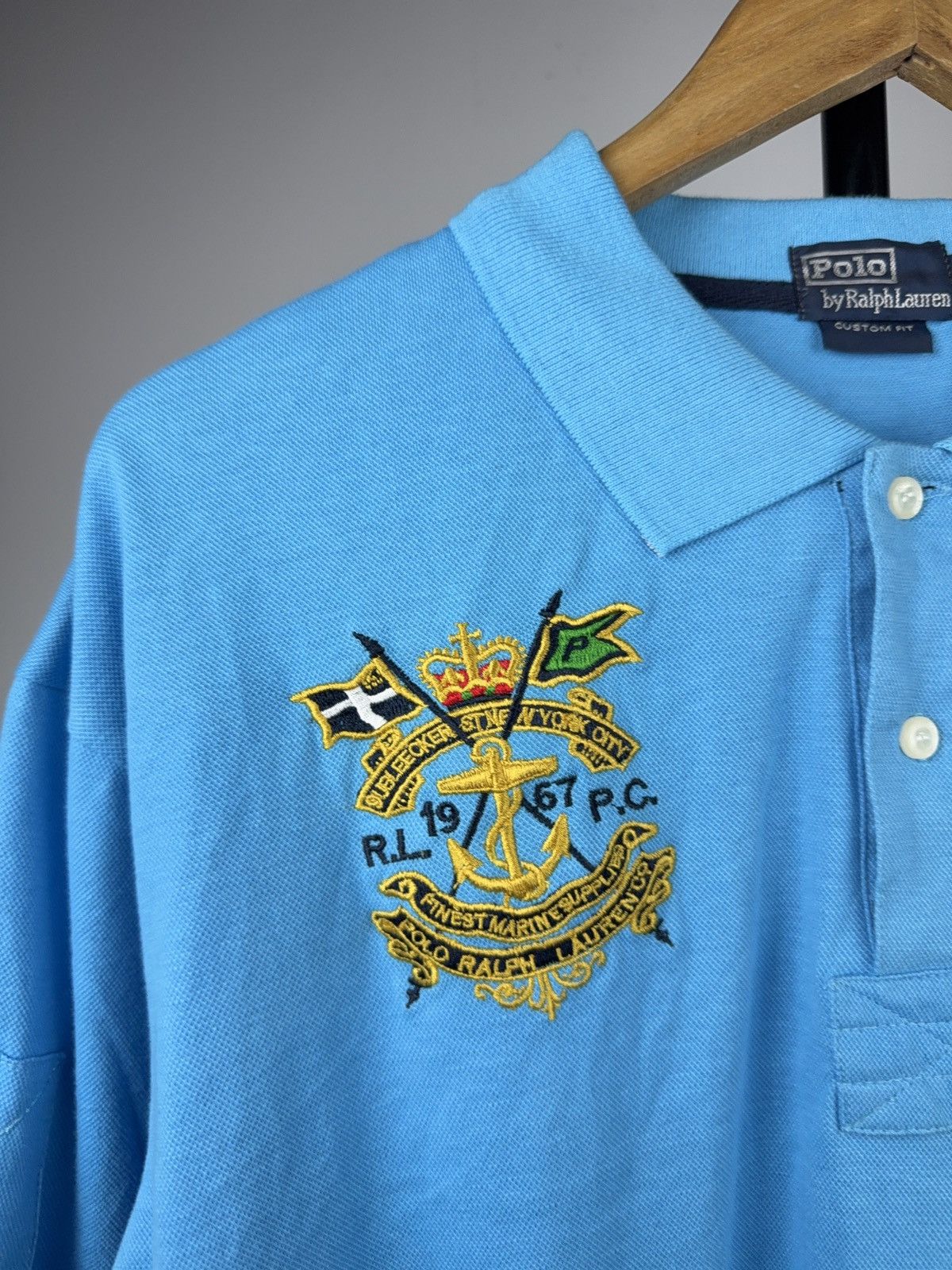 Polo Ralph Lauren 90s Retro VNTG Polo Ralph Lauren Big Pony Crest No.3 Polo XL Size US XL / EU 56 / 4 - 3 Thumbnail