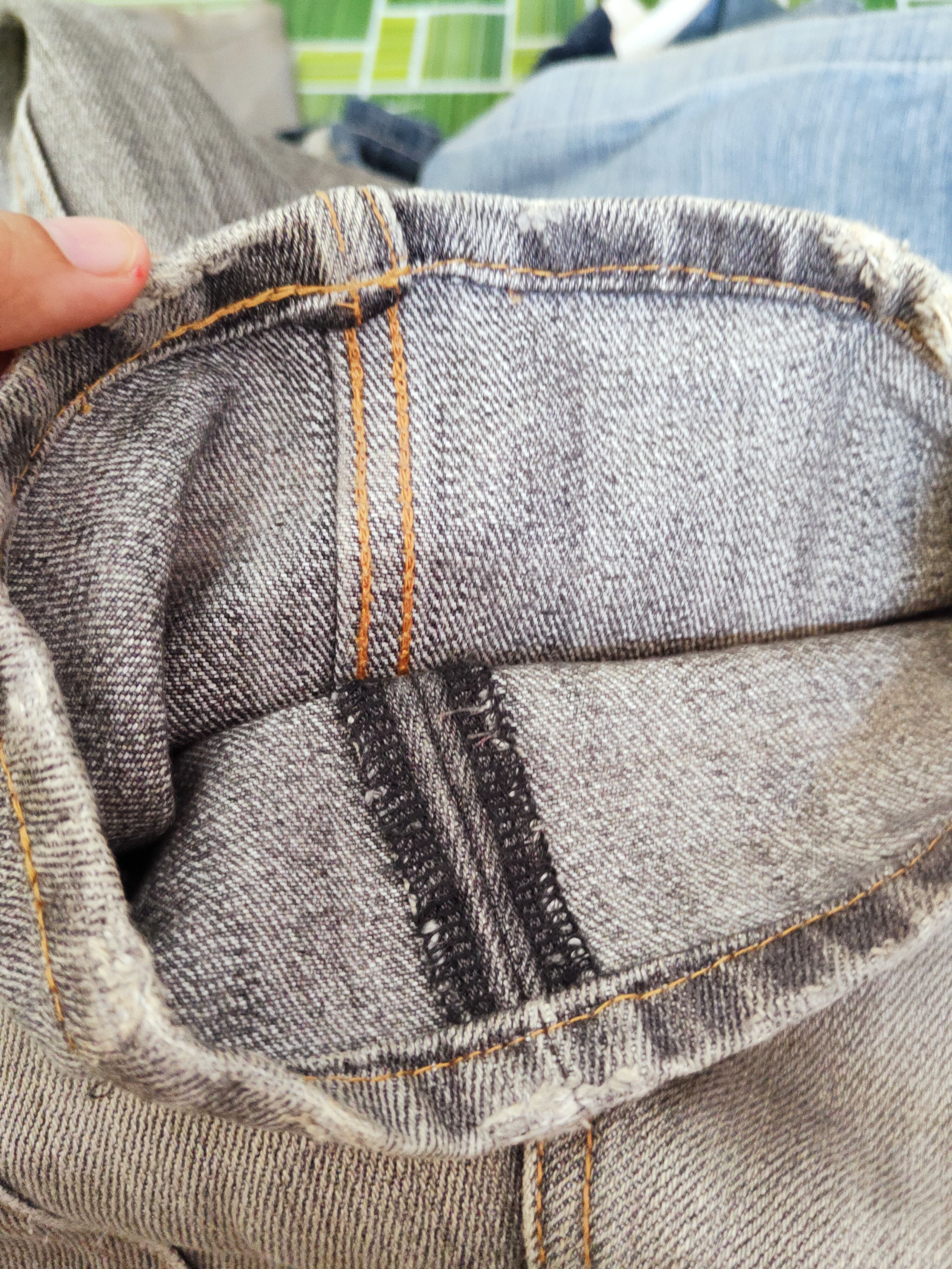 RIPVANWINKLE Rip van winkle japan Black Faded Ripped denim Jeans #W658 Size US 32 / EU 48 - 12 Thumbnail