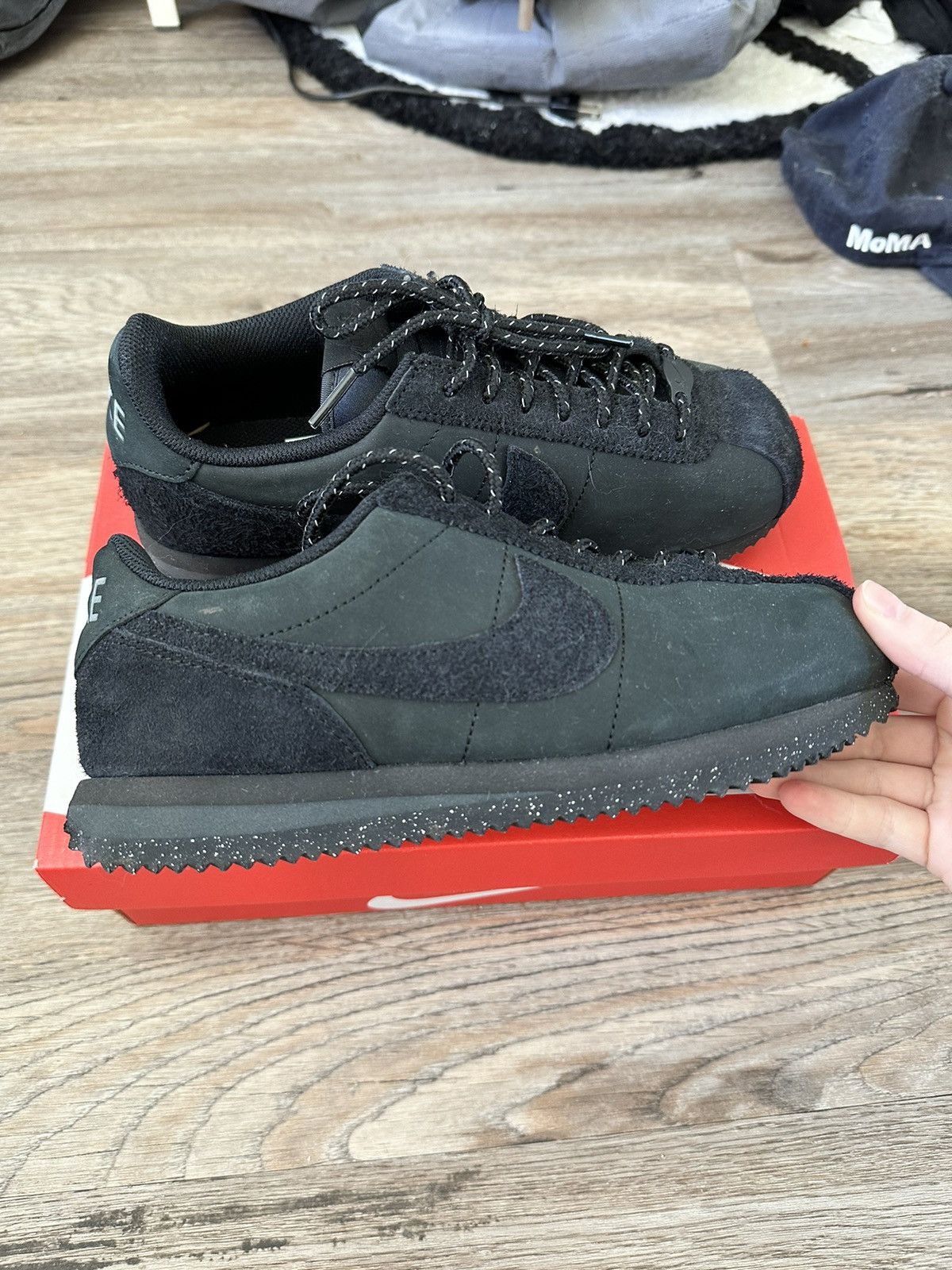 image of Nike Cortez Black/suede Women’S 6 Shoes, Women's (Size 6.5)