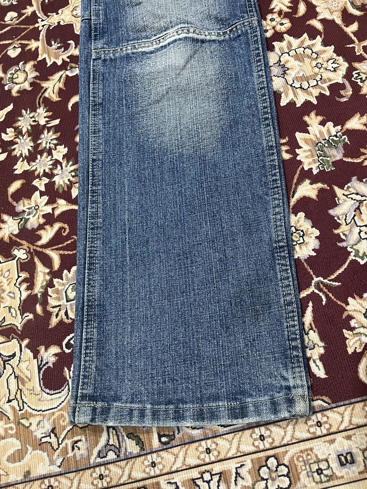 Japanese Brand T Traxx Double Knee Stain Denim Size US 34 / EU 50 - 3 Thumbnail