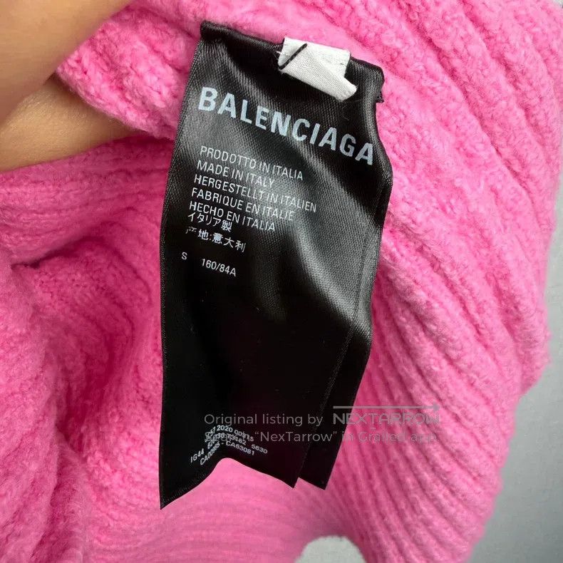 Balenciaga Balenciaga Grass Handwriting Logo Sweater Size US L / EU 52-54 / 3 - 2 Thumbnail