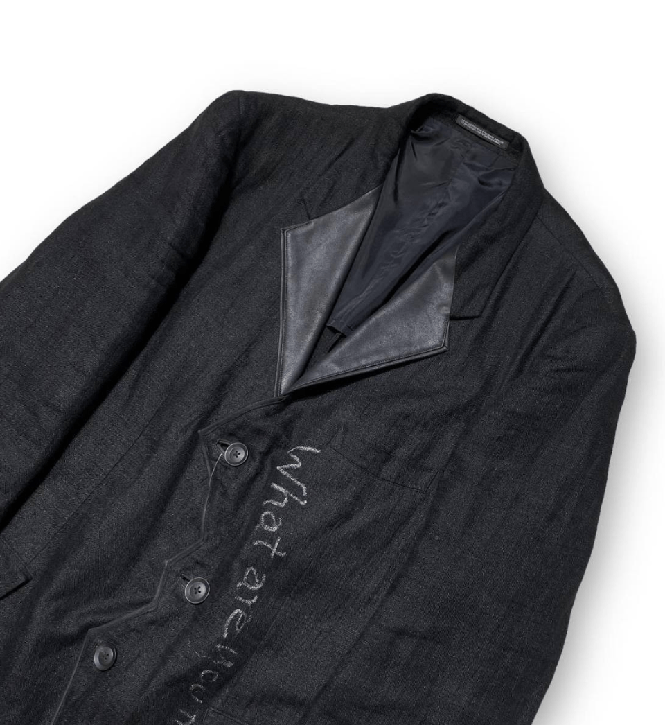 Yohji Yamamoto Yohji Yamamoto Pour Homme - Front Corner Leather Pleats JKT Size US M / EU 48-50 / 2 - 5 Thumbnail