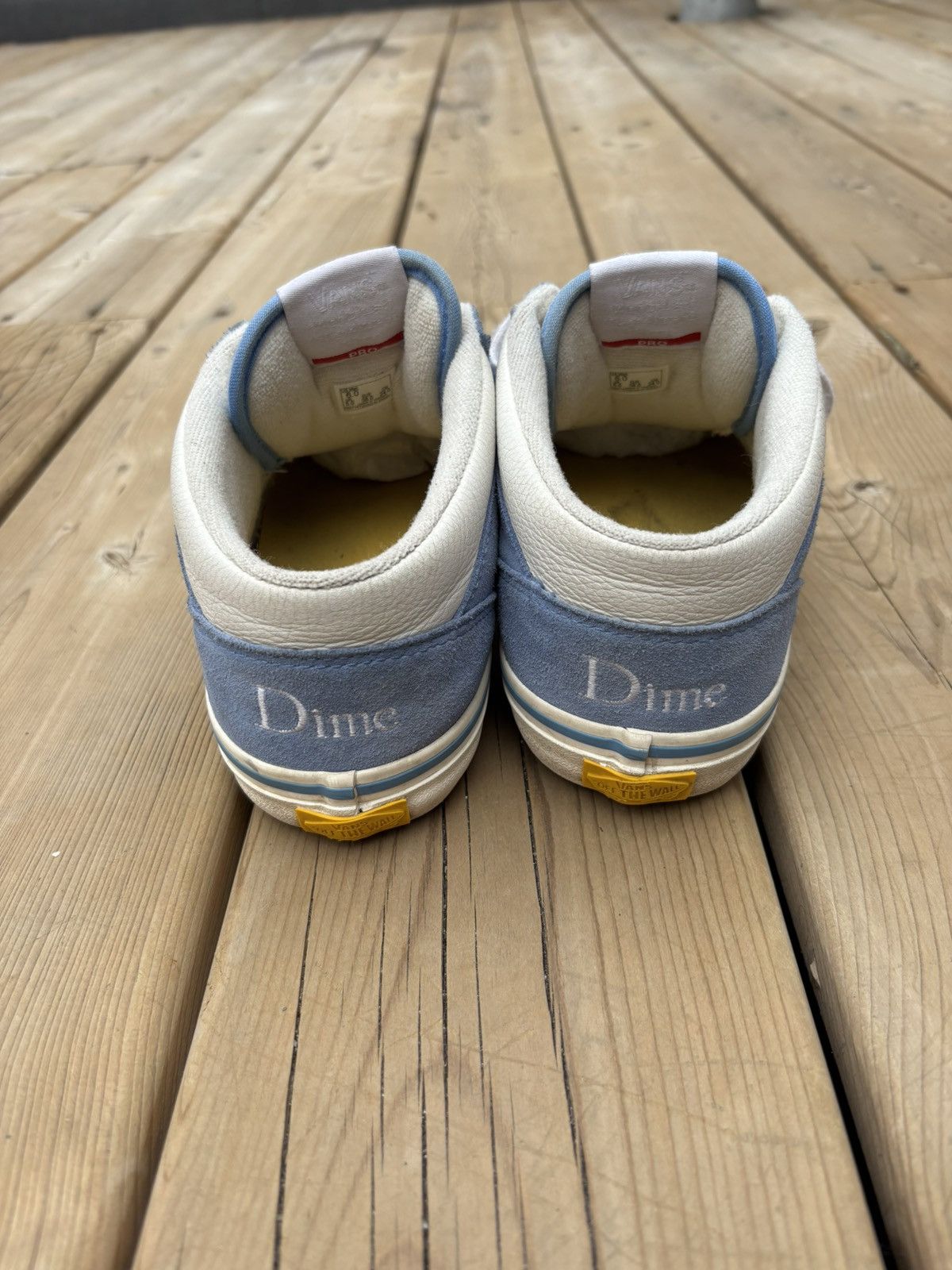 Vans Vans x Dime Half Cab Pro Blue Suede White Leather Size US 6 / EU 39 - 3 Thumbnail