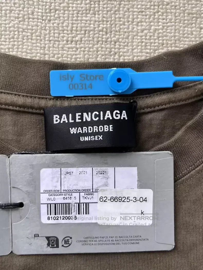 Balenciaga Balenciaga Logo letter print round neck short-sleeved T-sh Size US XL / EU 56 / 4 - 5 Thumbnail