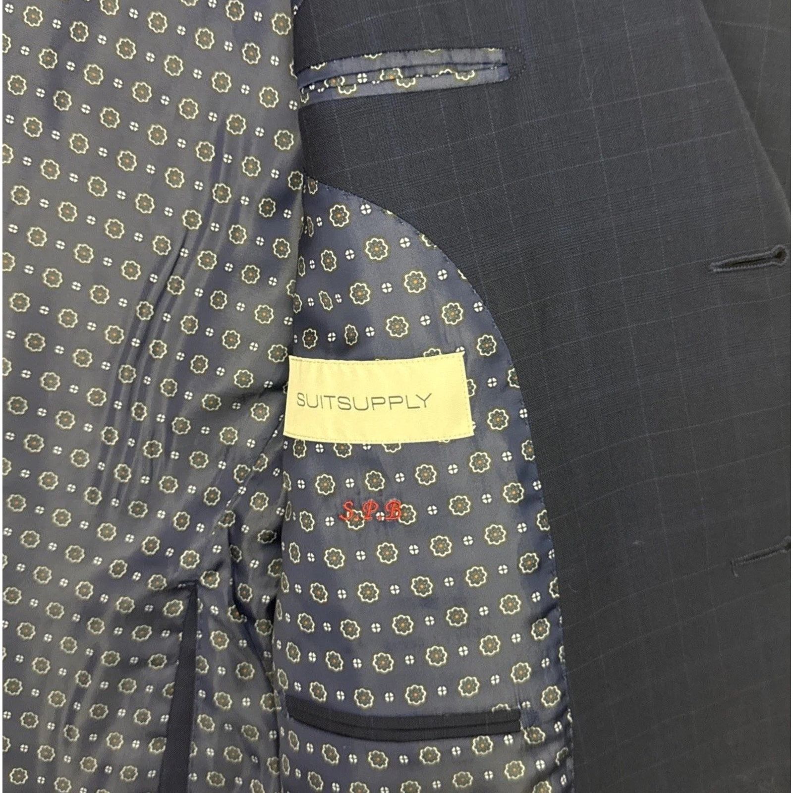 Suitsupply SuitSupply Blazer Mens 46R Blue La Spalla Drago Wool Sport Size 46R - 12 Thumbnail