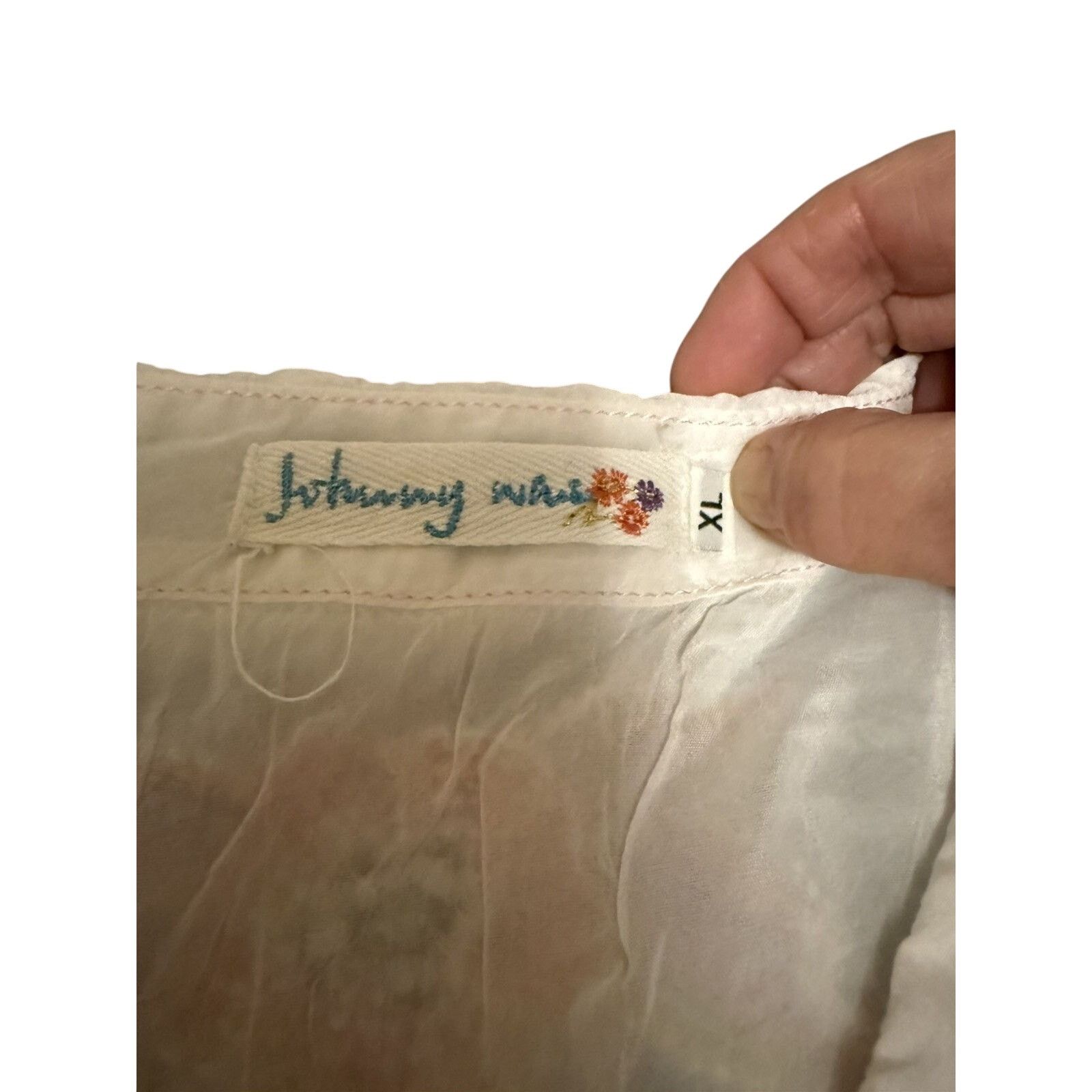 Johnny Was Johnny was white button down top with detailed embroidery Size XL / US 12-14 / IT 48-50 - 13 Thumbnail