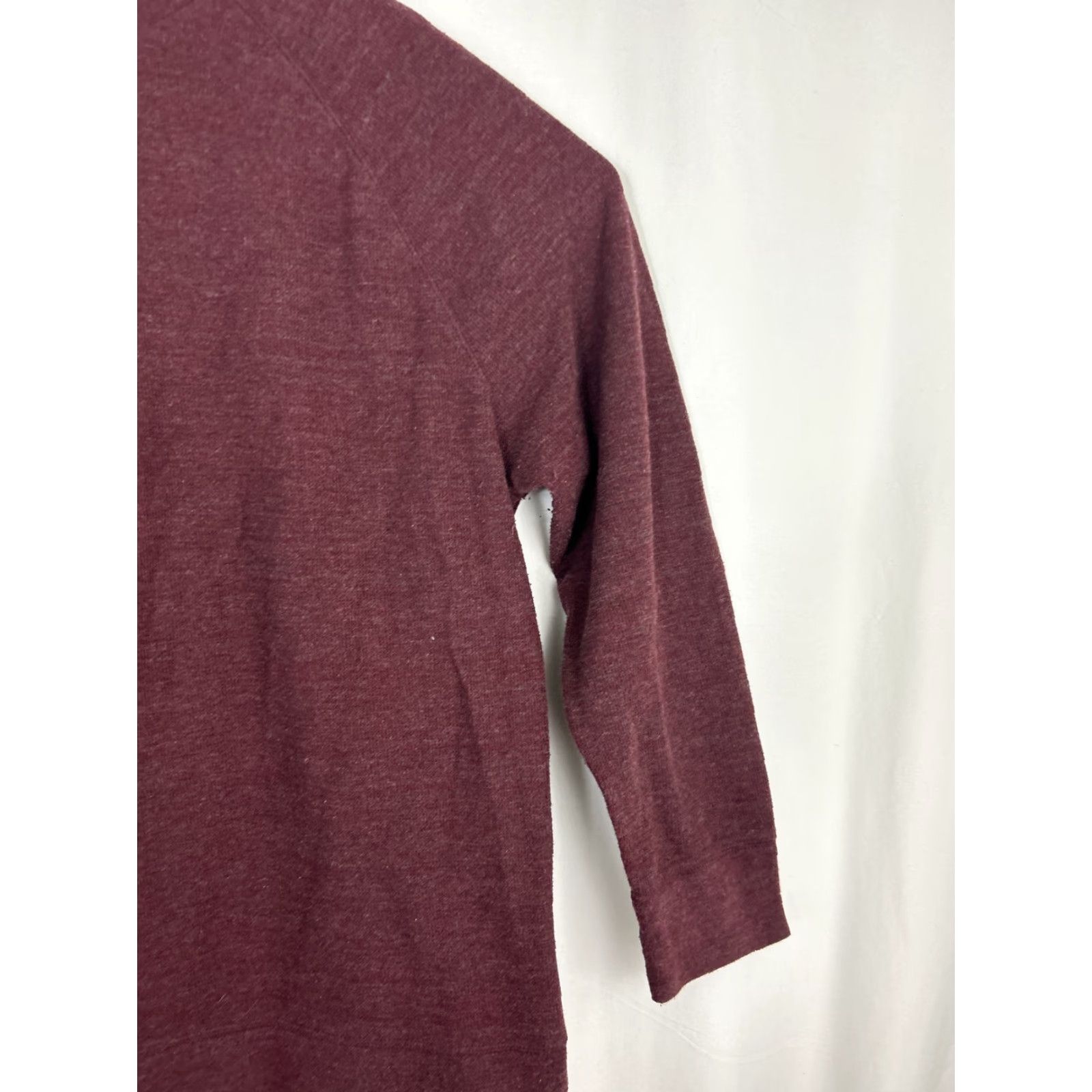 Banana Republic VINTAGE Banana Republic Mens XXL Maroon Thermal Long Sleeve T Shirt Cotton Blend Size US XXL / EU 58 / 5 - 4 Thumbnail