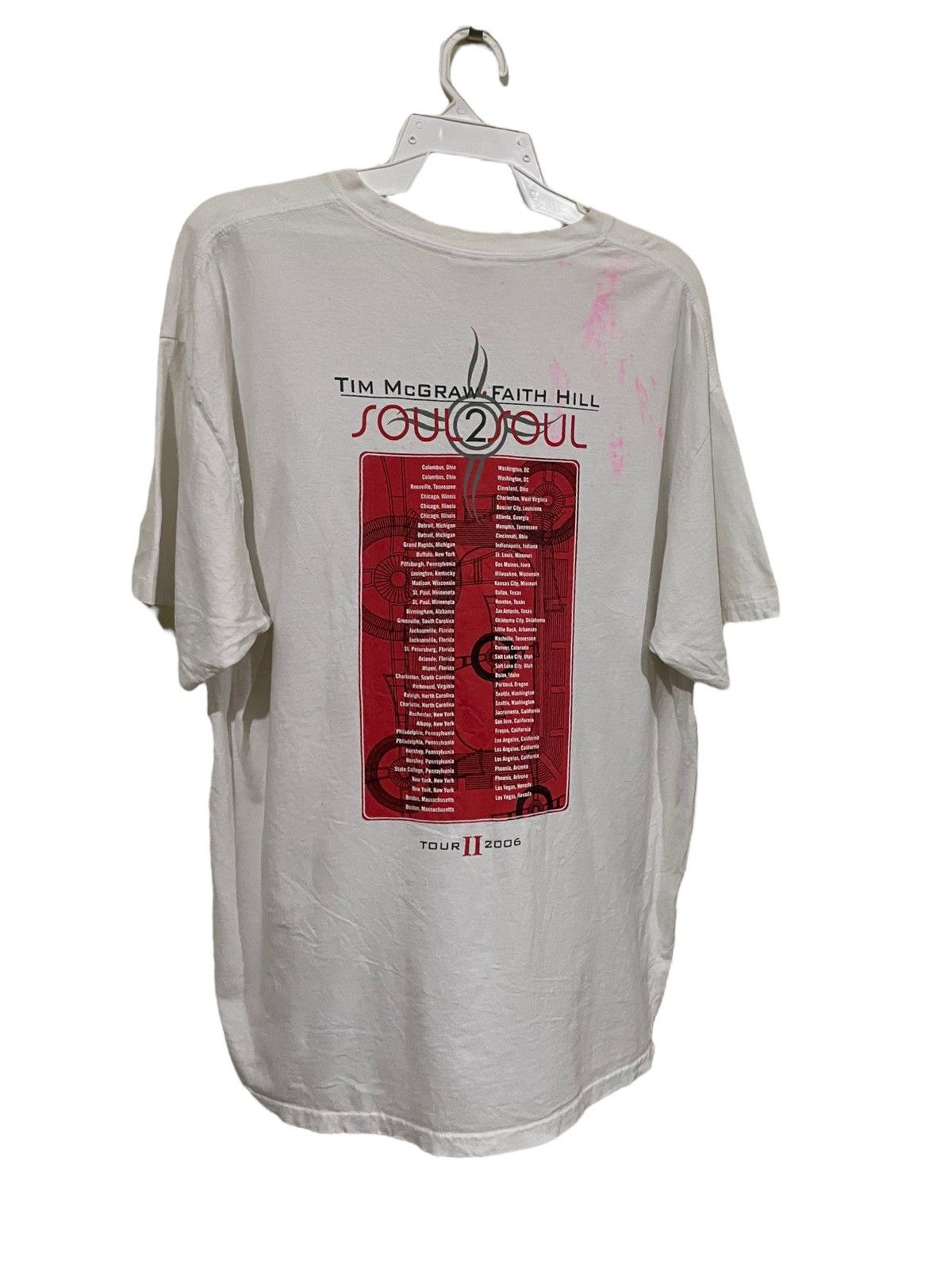 Band Tees × Country Road × Vintage Vintage Faith Hill & Tim Mcgraw Concert Distressed Tee Size US XL / EU 56 / 4 - 5 Thumbnail