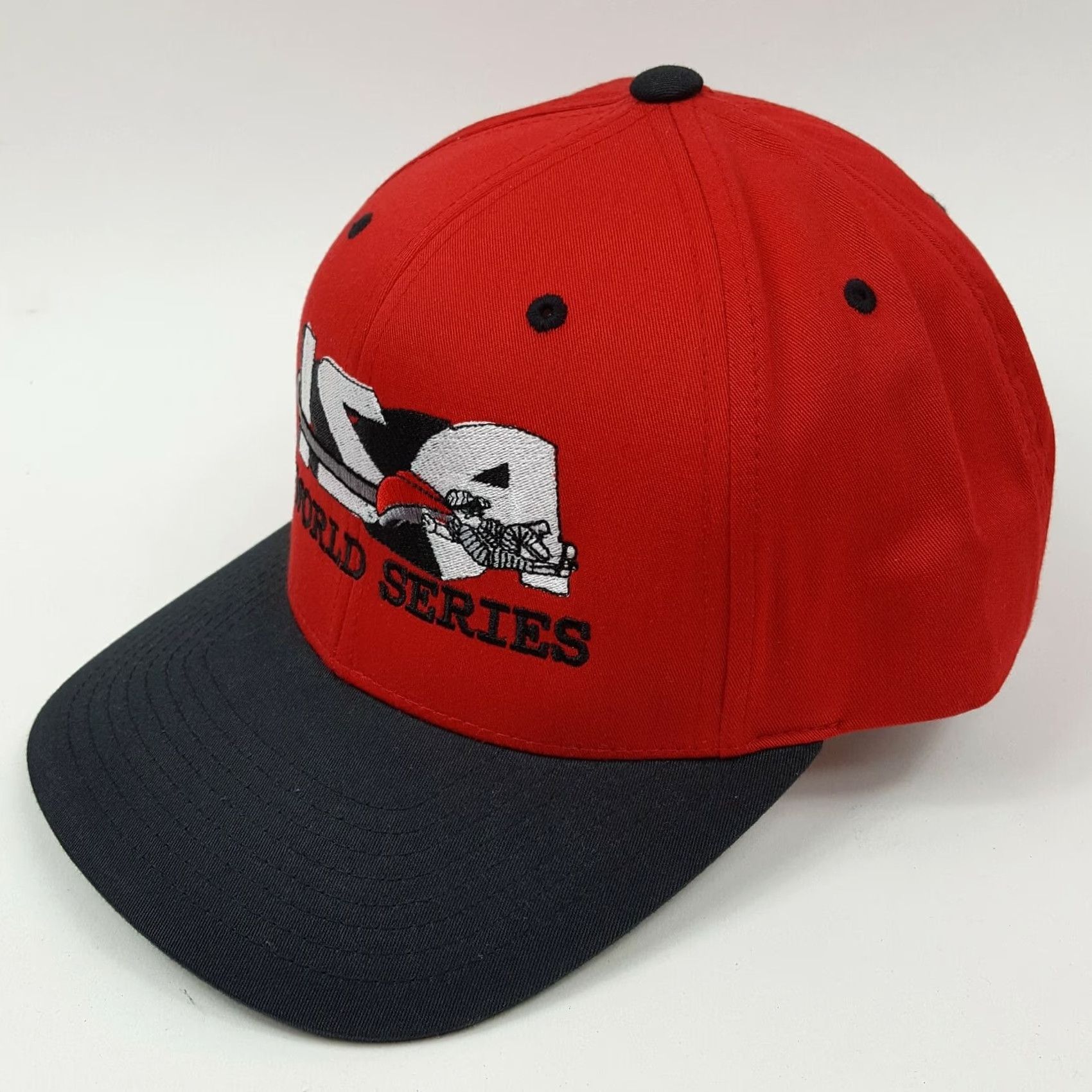 Champion VINTAGE ISA Champions Softball Snapback Hat Sports Association Baseball Cap Red Size ONE SIZE - 3 Thumbnail