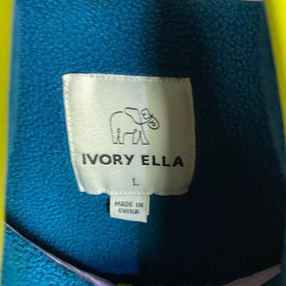 Other Ivory Ella Fleece Jacket Women's Large Full Zip Blue L Size L / US 10 / IT 46 - 3 Thumbnail
