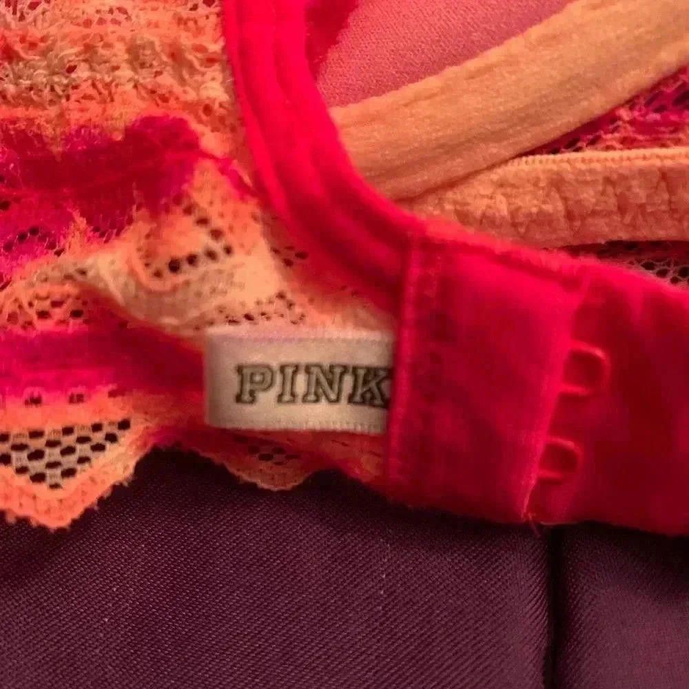 Designer Vibrant Lace Bralette - Red & Orange Size ONE SIZE - 5 Thumbnail
