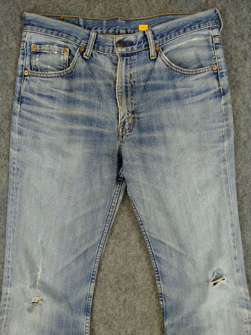 If Six Was Nine Faded Blue Vintage Levi's 517 Flare 34x30 Denim -JN865 Size US 34 / EU 50 - 3 Thumbnail