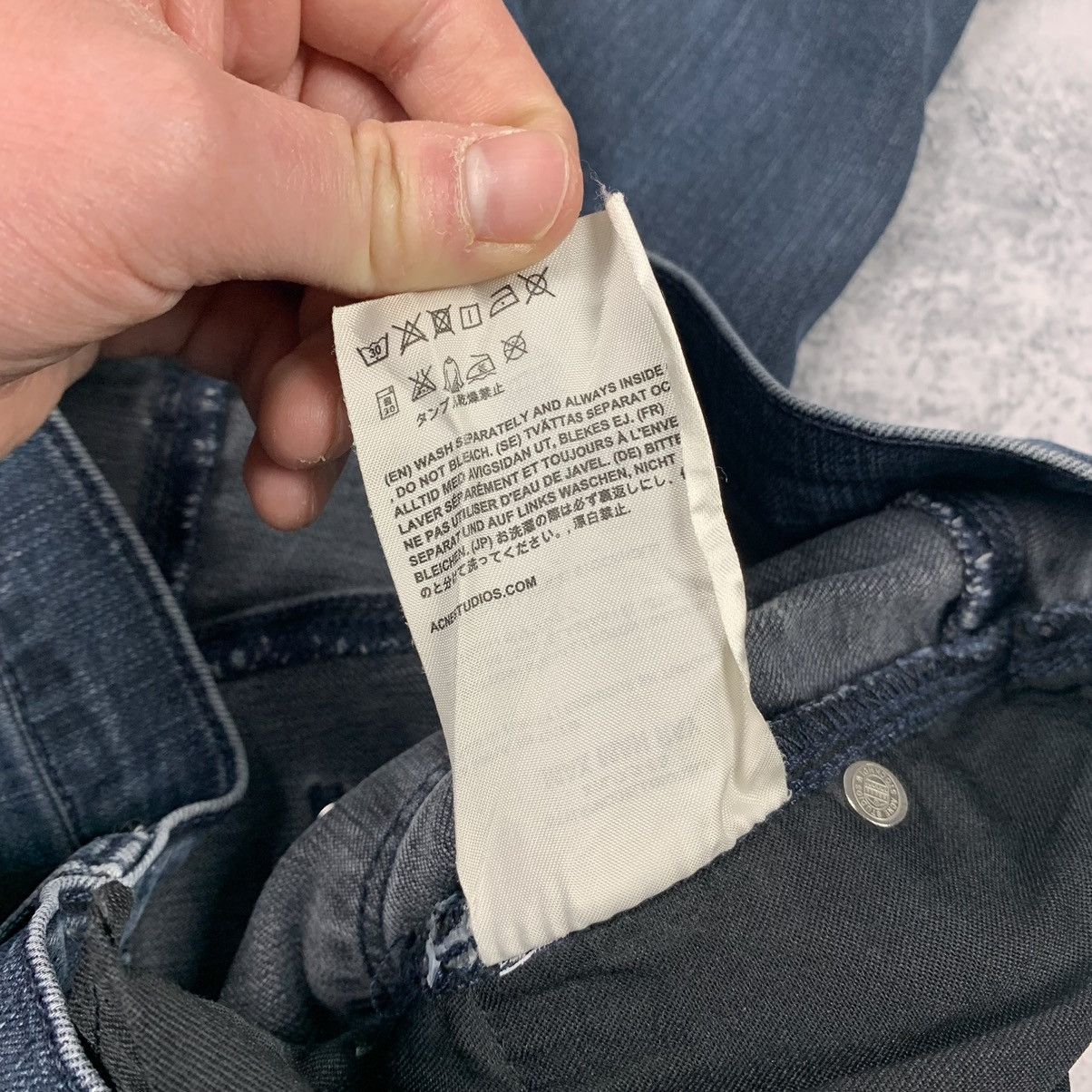 Acne Studios Acne Studios Stockholm Max Man Ray Jeans Luxury Designer Size US 33 - 14 Thumbnail