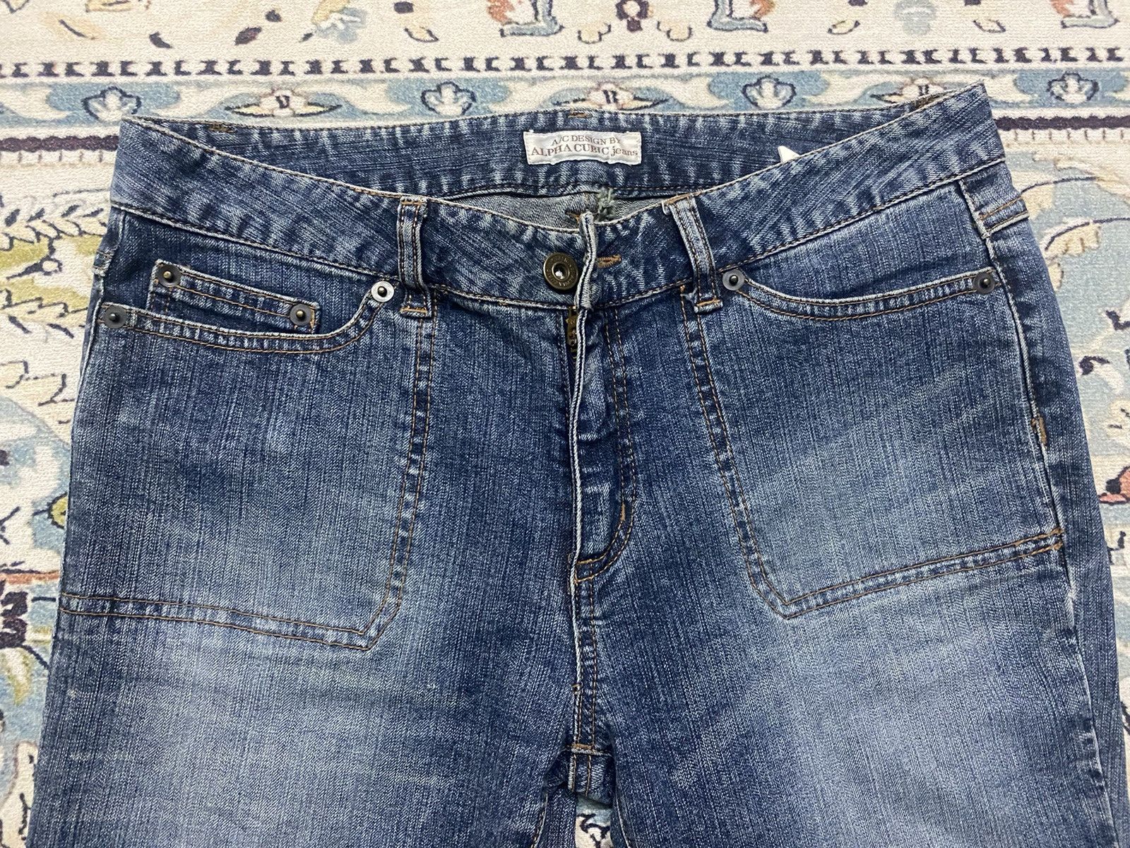 Alpha Industries × Designer × Japanese Brand 🔥 FLARED x A/C DESIGN x ALPHA CUBIC Size 29" - 3 Thumbnail