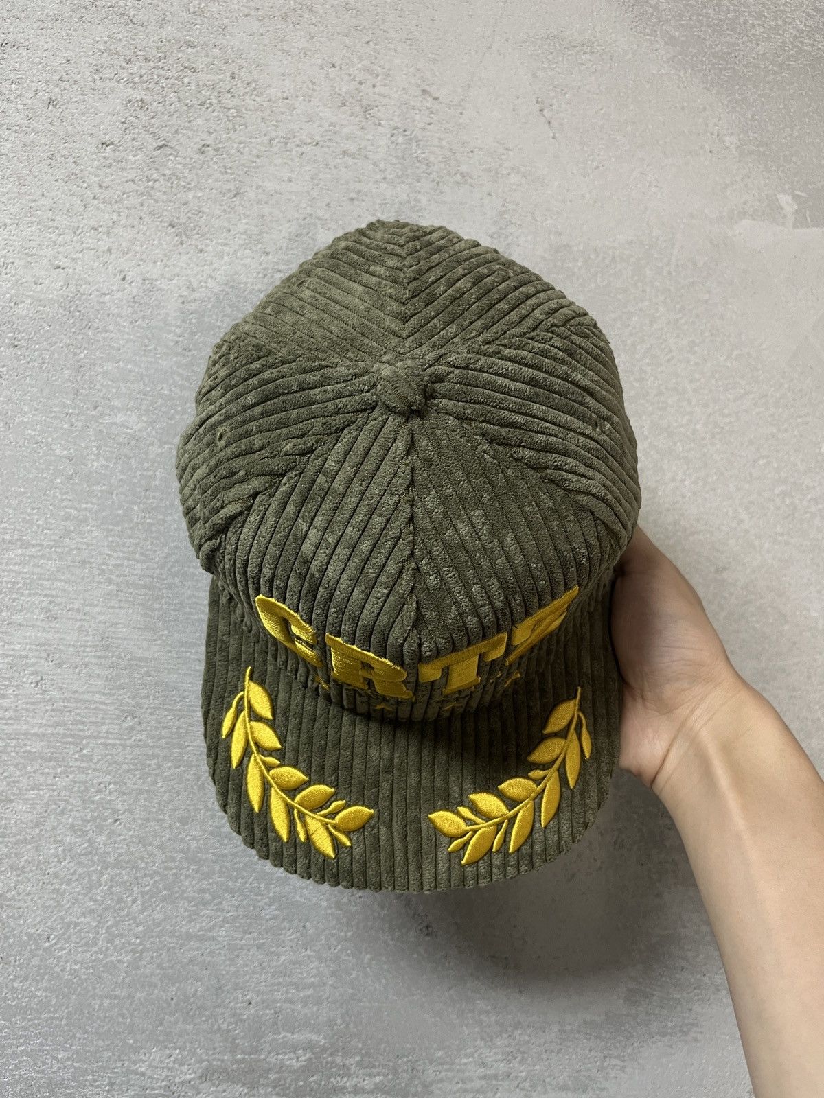 Corteiz Corteiz X Soho Yacht Club Corduroy Snapback Hat Grass Green Size ONE SIZE - 5 Thumbnail