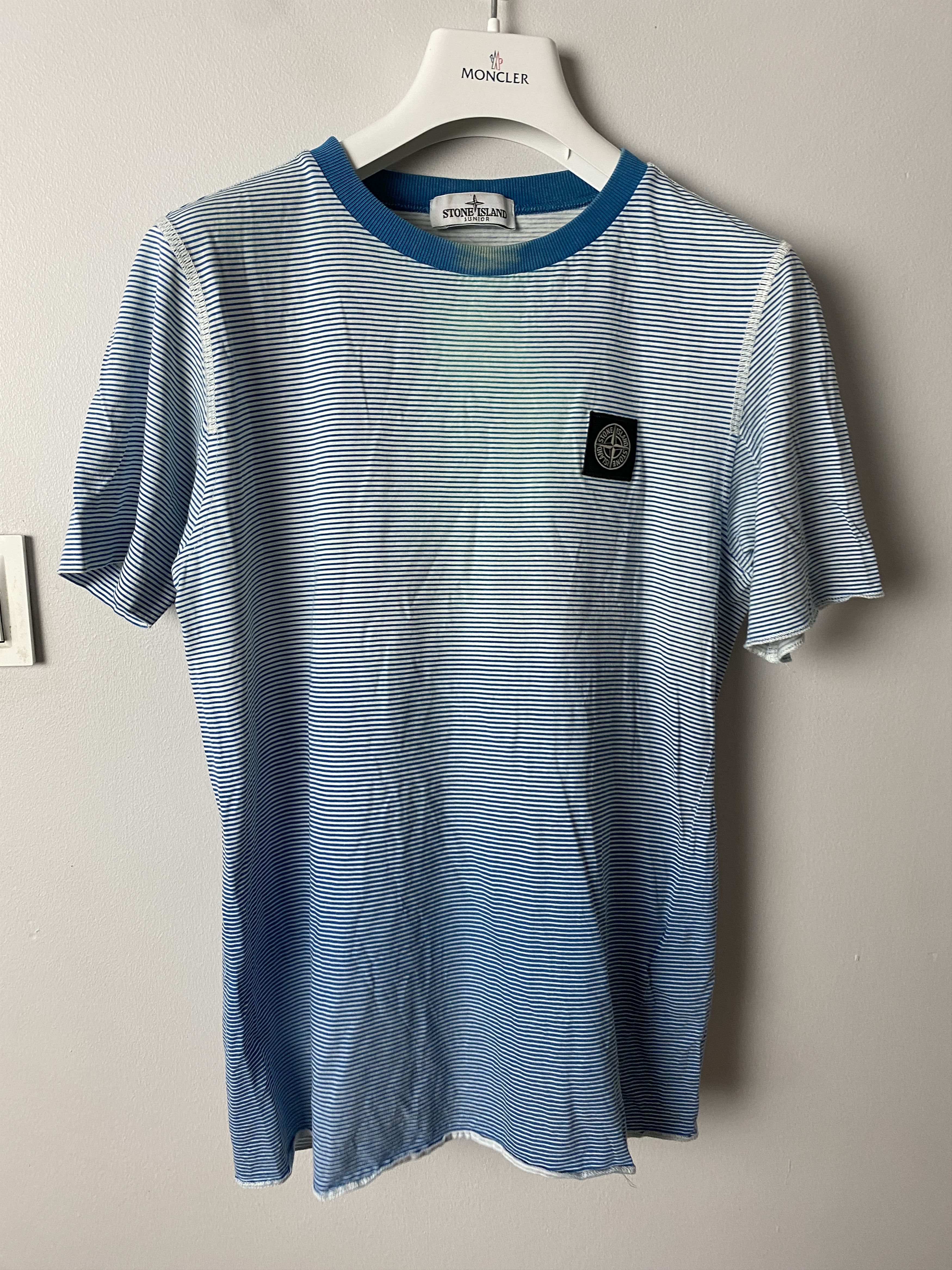 Stone Island Stone Island striped t-shirt tee big back logo Size US XXS / EU 40 - 2 Thumbnail