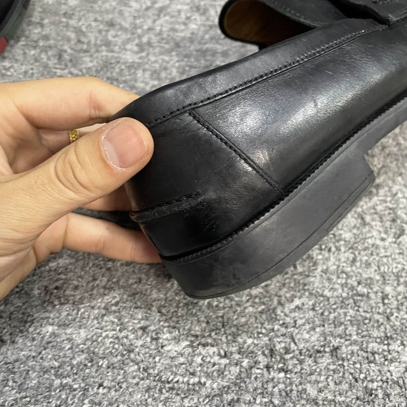 Gucci Gucci Leather Slip-On Loafers for Men -2508 Size US 10.5 / EU 43-44 - 3 Thumbnail