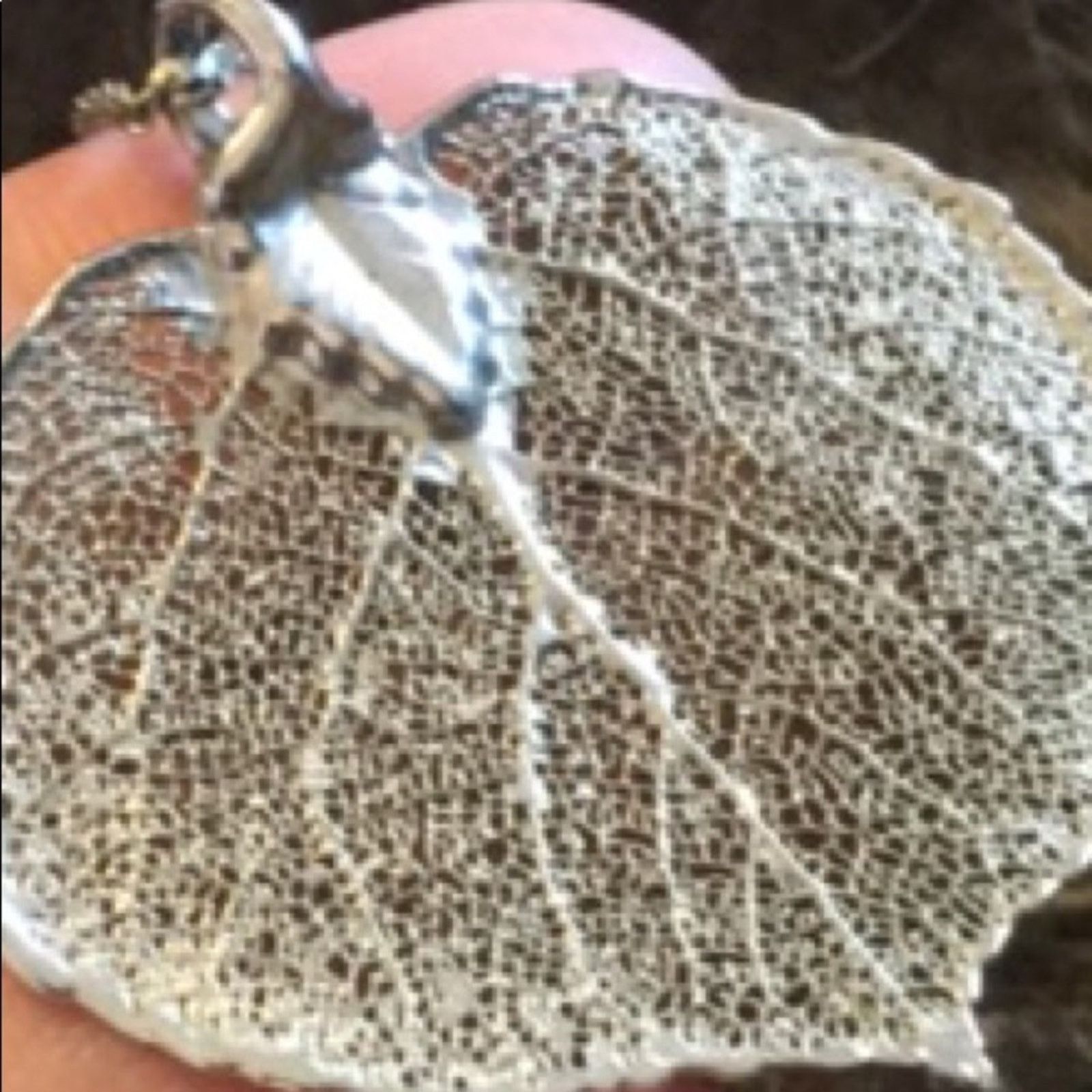 Vintage Vintage 80s silver dipped natural leaf necklace Size ONE SIZE - 7 Thumbnail