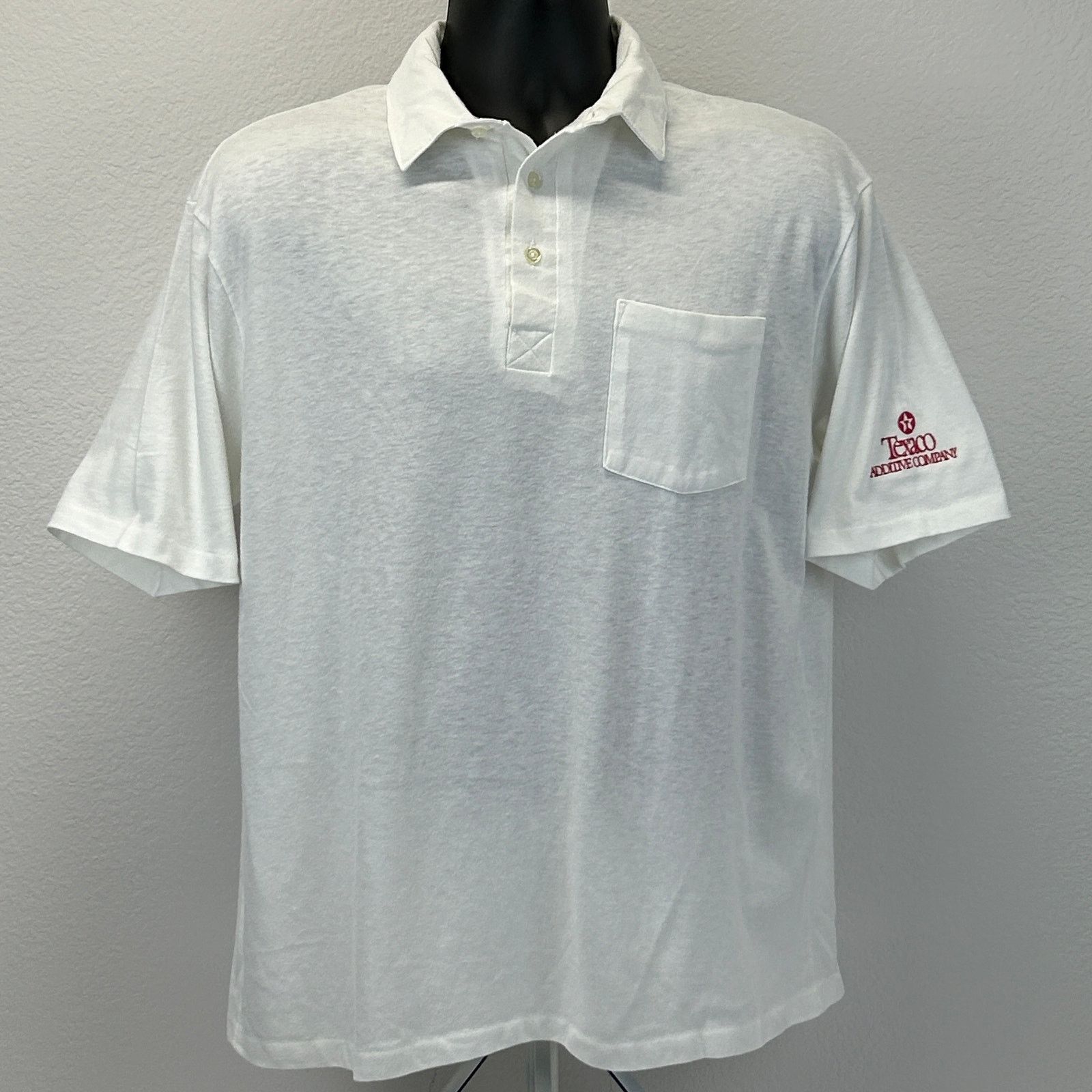 Vintage Vintage 90s Texaco Polo Shirt Additive Company XL X-Large Size US XL / EU 56 / 4 - 2 Thumbnail