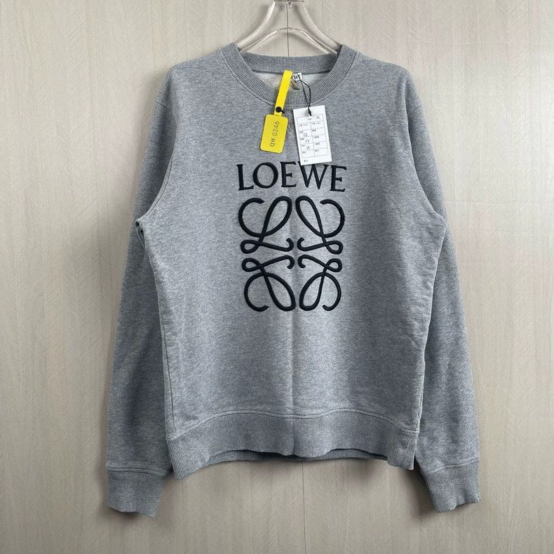 Loewe Loewe Grey classic embroidered logo sweater Size M / US 6-8 / IT 42-44 - 1 Thumbnail