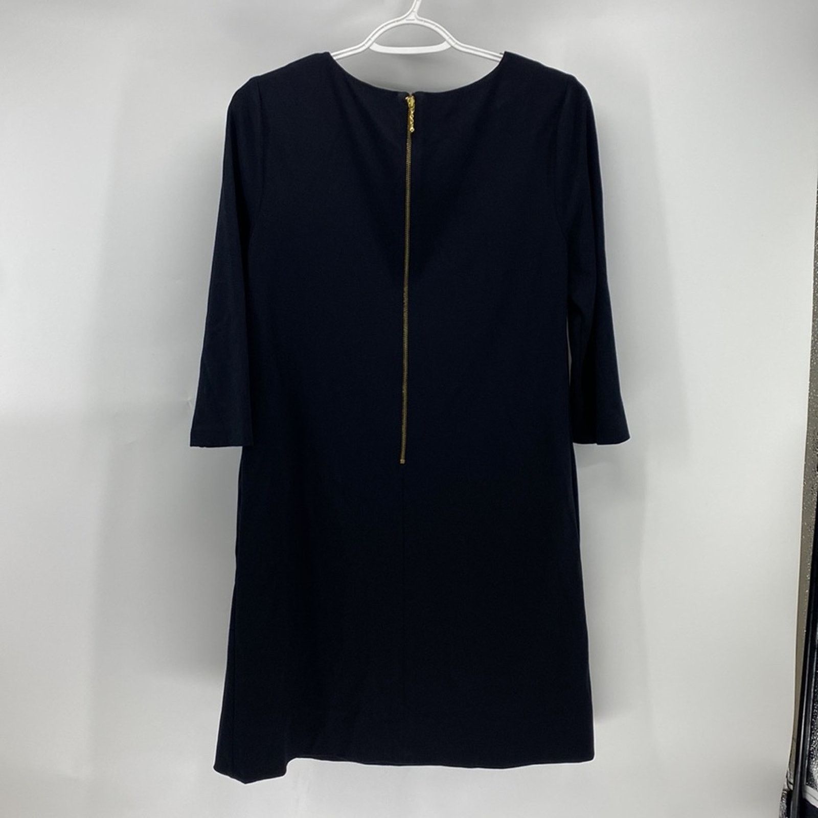 Kate Spade Kate Spade NY Ruffle Pocket Knit Shift Dress Black sz 4 Size S / US 4 / IT 40 - 7 Thumbnail