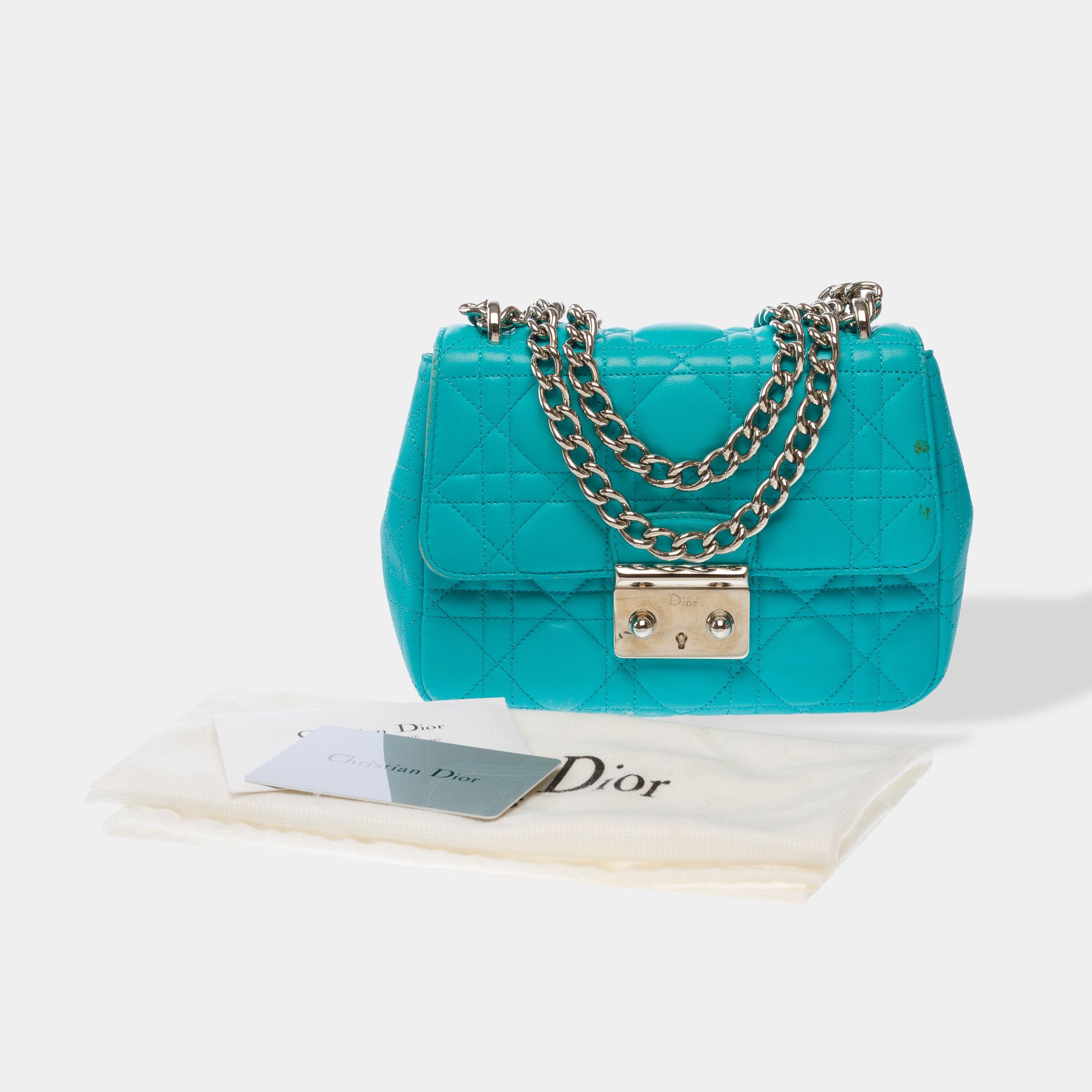 Dior DIOR Bag MISS DIOR in Blue Leather Size ONE SIZE - 2 Thumbnail