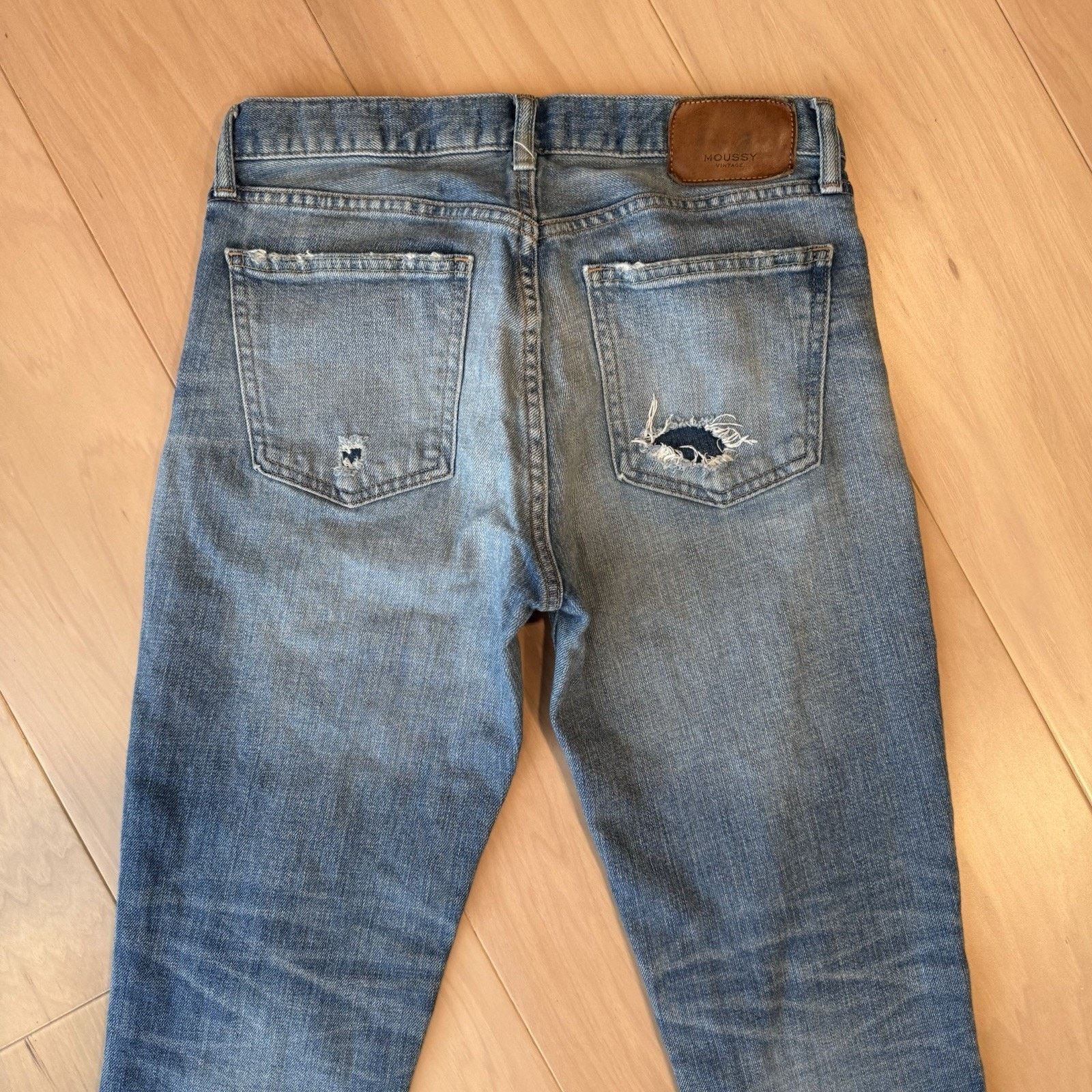 MOUSSY Moussy Vintage Jeans Women's 28 Blue Medium Wash Ankle Fray Size 28" / US 6 / IT 42 - 6 Thumbnail