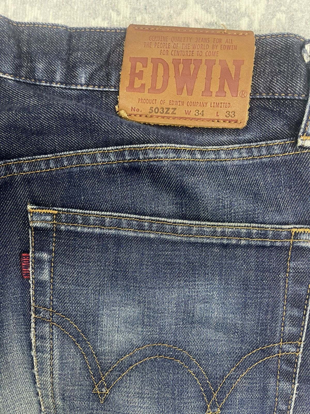 Edwin Vintage Edwin 503ZZ Japanese Denim Jeans - Straight Leg Size US 34 / EU 50 - 14 Thumbnail