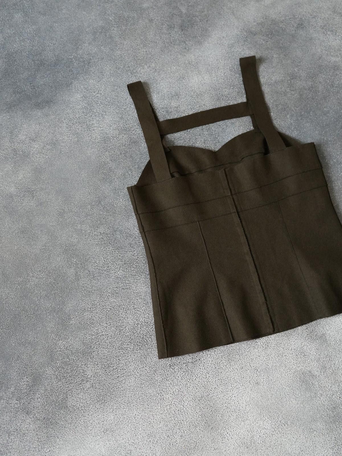 Miu Miu F/W 2006 Miu Miu Runway Wool Corset Cropped Top Size XS Size XS / US 0-2 / IT 36-38 - 8 Thumbnail