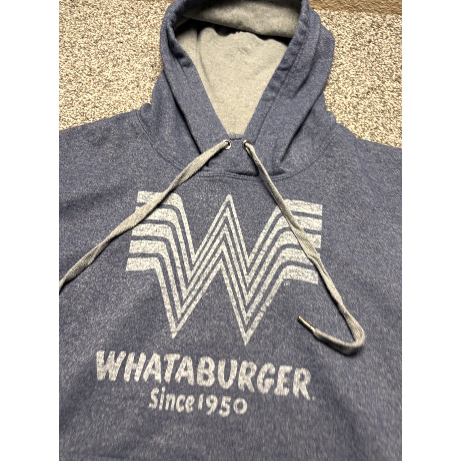 Vintage Whataburger Hoodie Mens Large Blue Fleece Size US L / EU 52-54 / 3 - 2 Thumbnail