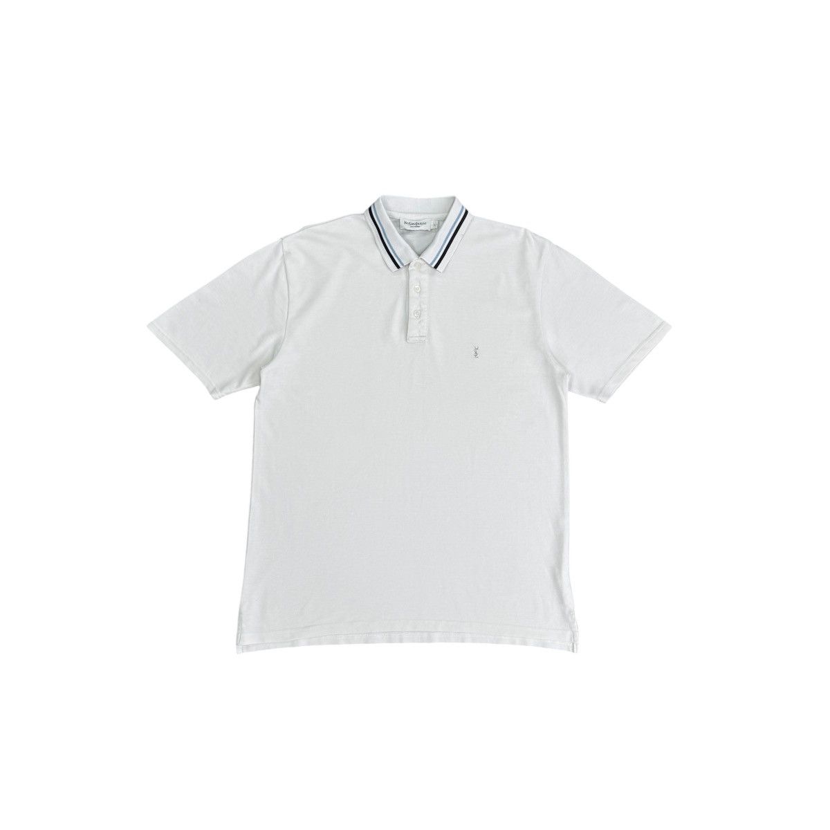 Yves Saint Laurent Yves Saint Laurent YSL Pour Homme Polo Shirt Men Size L Size US L / EU 52-54 / 3 - 1 Thumbnail