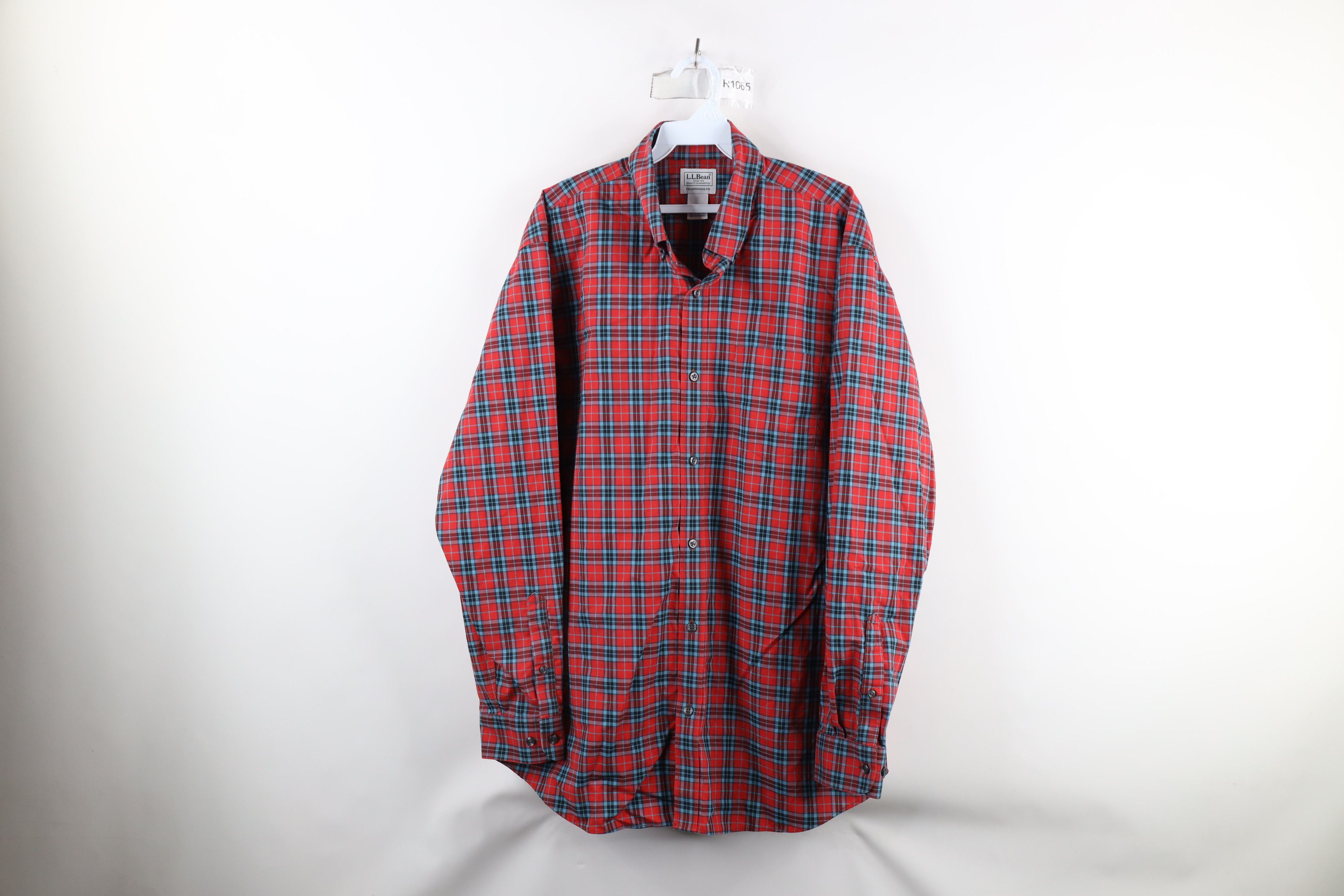L.L. Bean × Vintage Vintage LL Bean Traditional Fit Collared Button Down Shirt Size US L / EU 52-54 / 3 - 1 Thumbnail