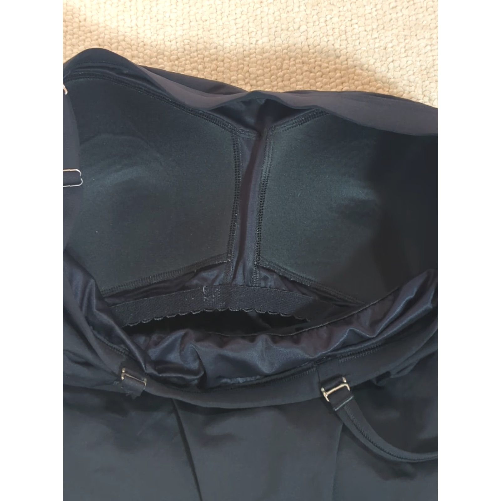 Lands' End Lands' End Black Tankini Swim Top 16 Pleated Bust Ruched Sides Adjustable Straps Tankini Women Adult Medium? Size XXL / US 16-18 / IT 52-54 - 7 Thumbnail