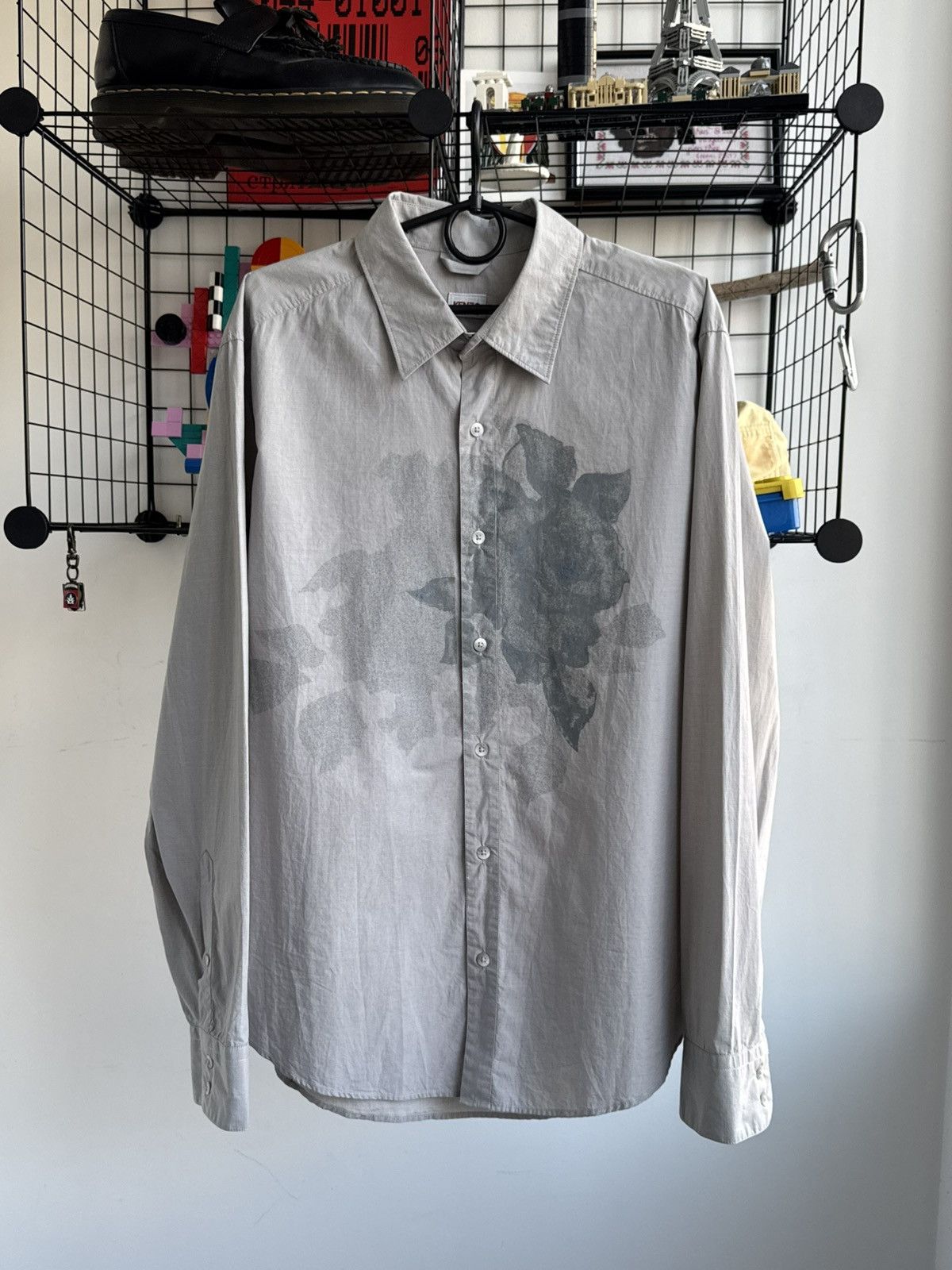 Vintage Kenzo Homme Flowers Rose Shirt