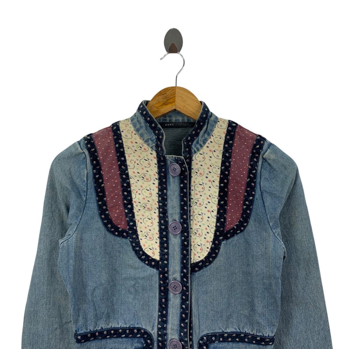 Marc Jacobs MARC JACOBS United States Brand Patchwork Style Jeans Jacket Size S / US 4 / IT 40 - 4 Thumbnail