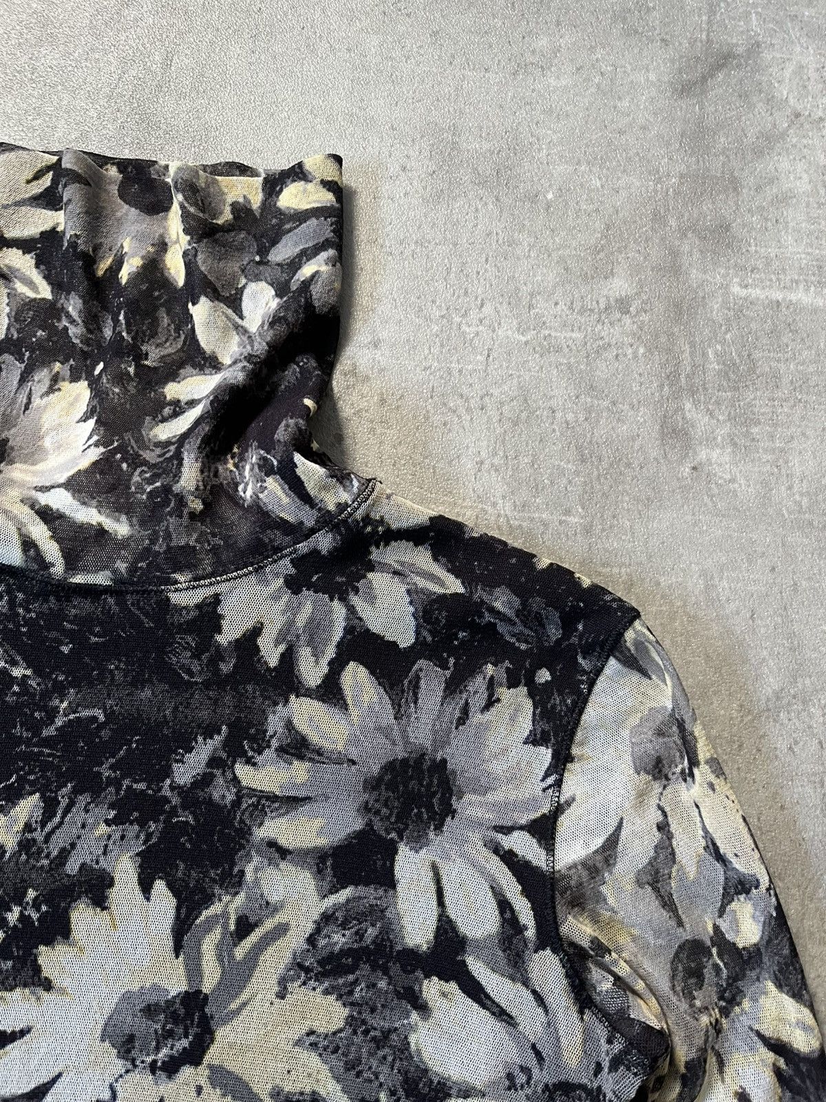 Jean Paul Gaultier Jean Paul Gaultier floral mesh top long rare 90s Size US M / EU 48-50 / 2 - 6 Thumbnail