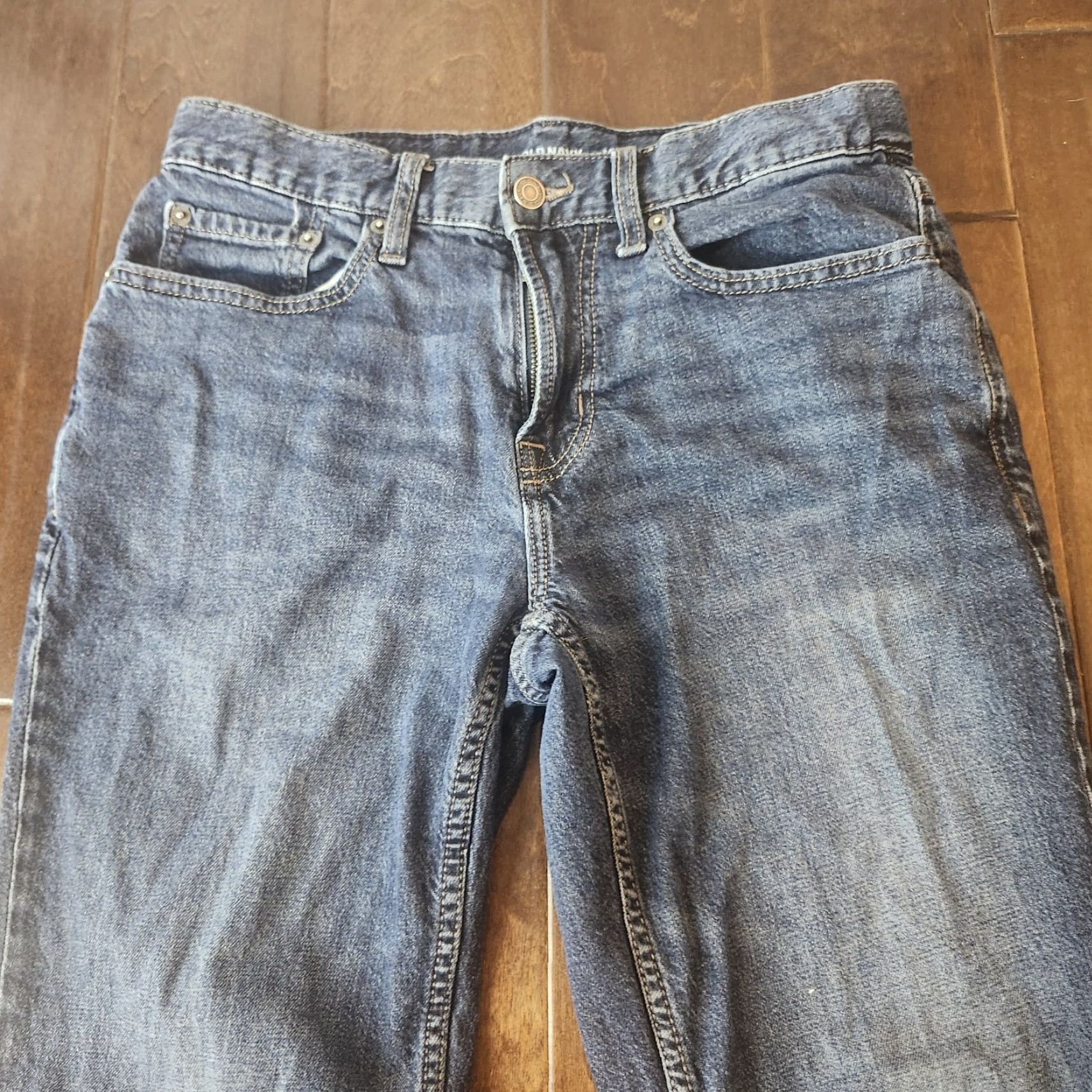 Old Navy Old Navy Jeans Mens 30x30 Athletic Taper Denim Dark Wash 5-Pocket Zip Button Size US 30 / EU 46 - 5 Thumbnail