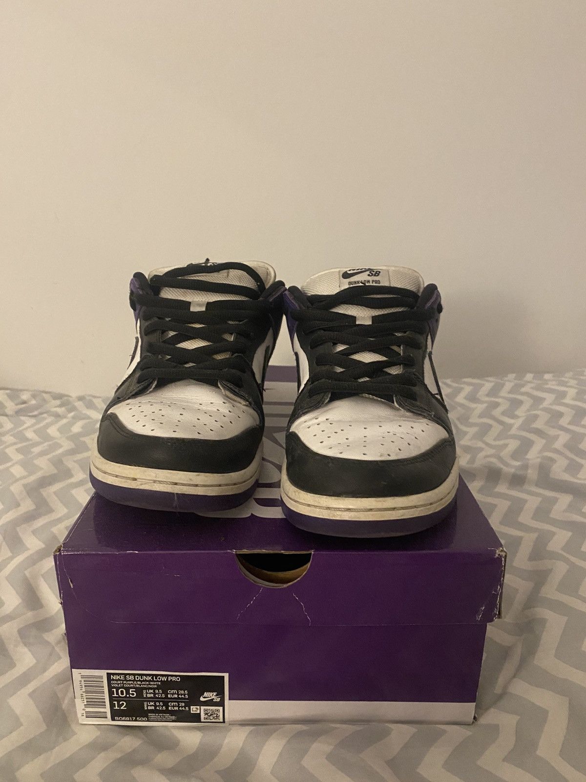 Nike Nike SB dunk low court purple Size US 10.5 / EU 43-44 - 3 Thumbnail