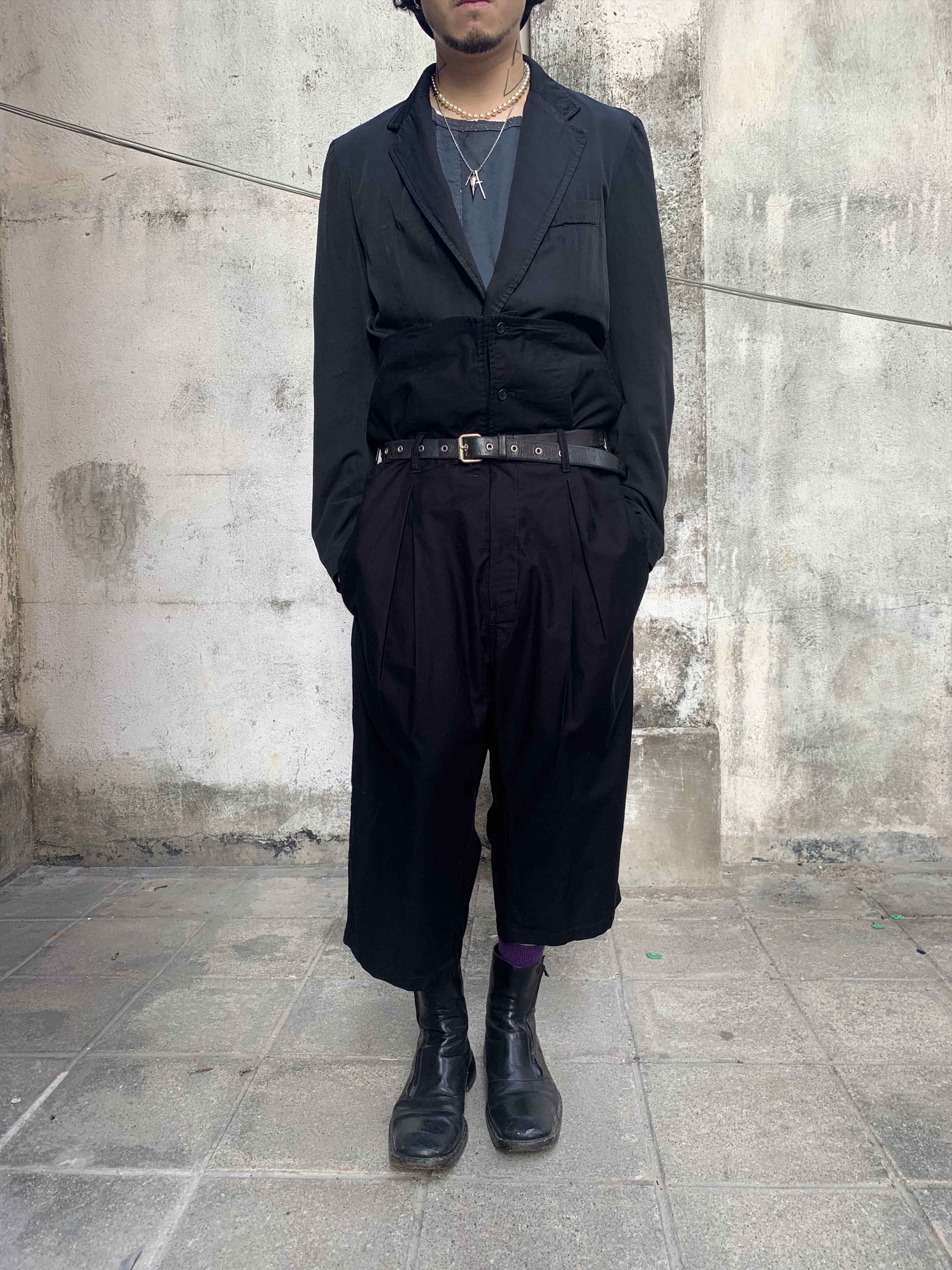Yohji Yamamoto Yohji Yamamoto Pour Homme Hi-Waist Cropper Pants Size US 32 / EU 48 - 1 Thumbnail