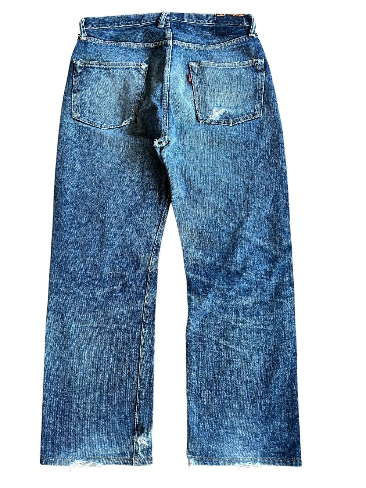 Japanese Brand × Kapital × Vintage Denime Selvedge Distressed Faded Denim Jeans Size US 32 / EU 48 - 3 Thumbnail