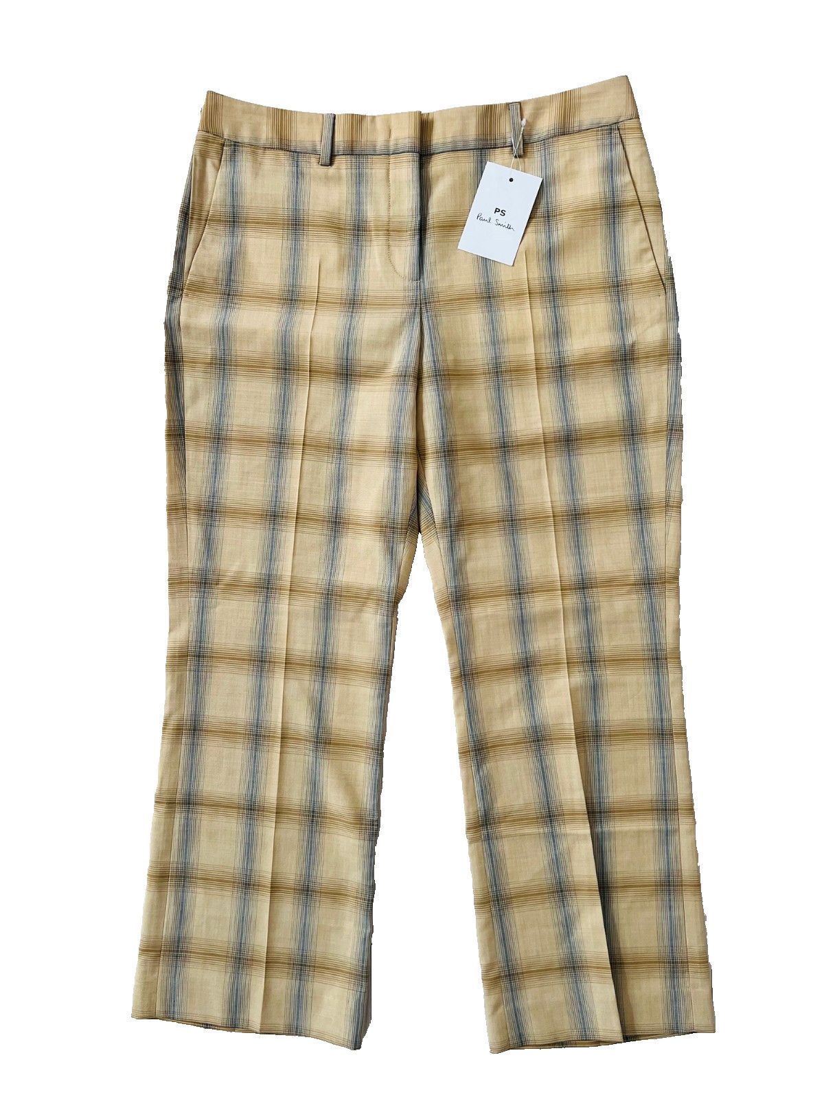 Paul Smith PS Paul Smith Plaid Pants Trousers in Acid Yellow 44 Size 22" - 3 Thumbnail