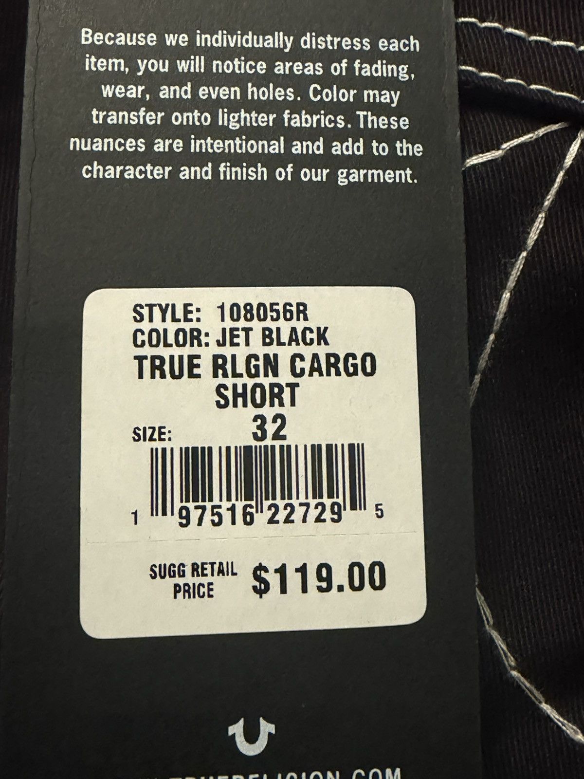 True Religion True religion black cargo shorts Size US 32 / EU 48 - 1 Thumbnail