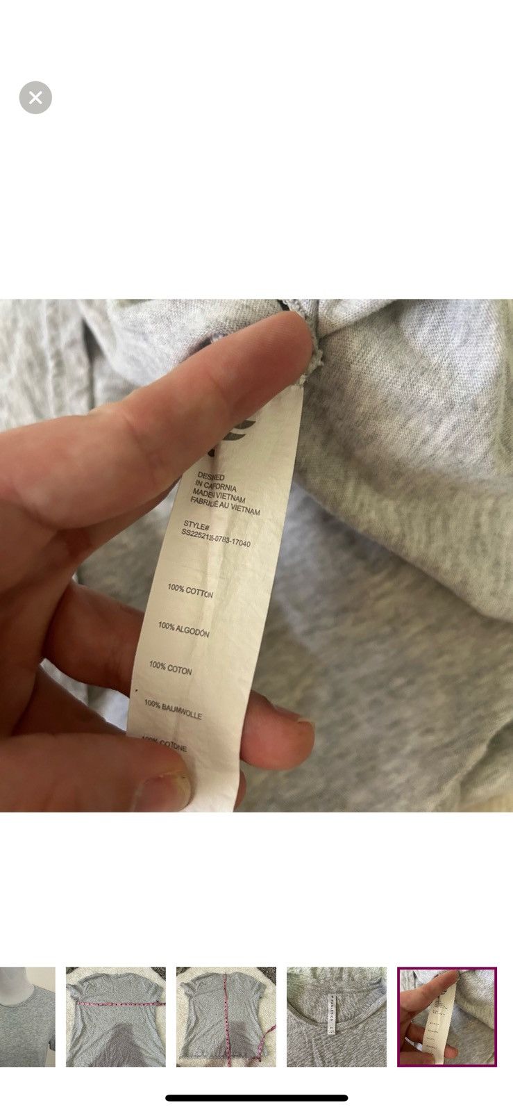Fabletics Fabletics medium cotton jersey tee Size M / US 6-8 / IT 42-44 - 5 Thumbnail